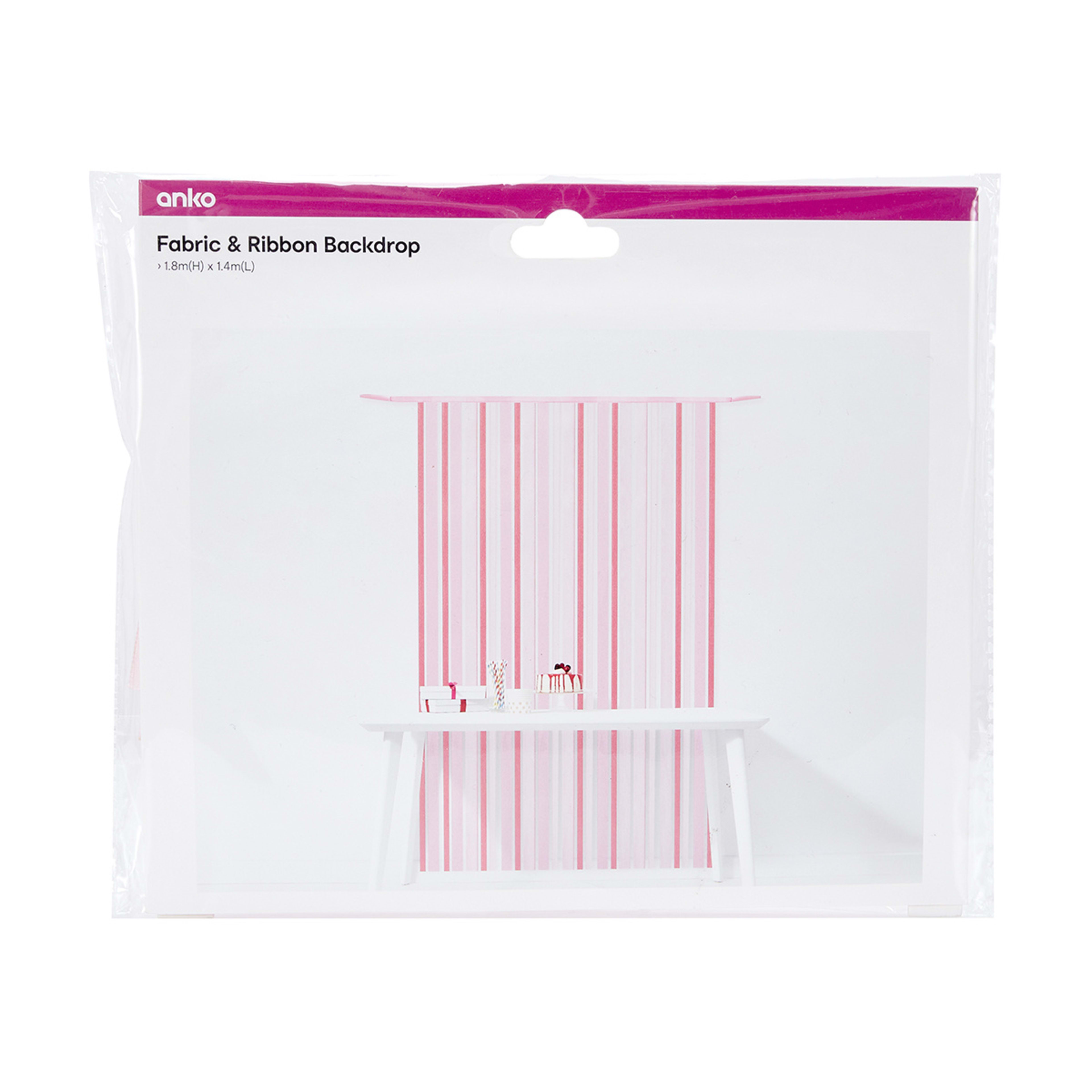Fabric & Ribbon Backdrop Kmart
