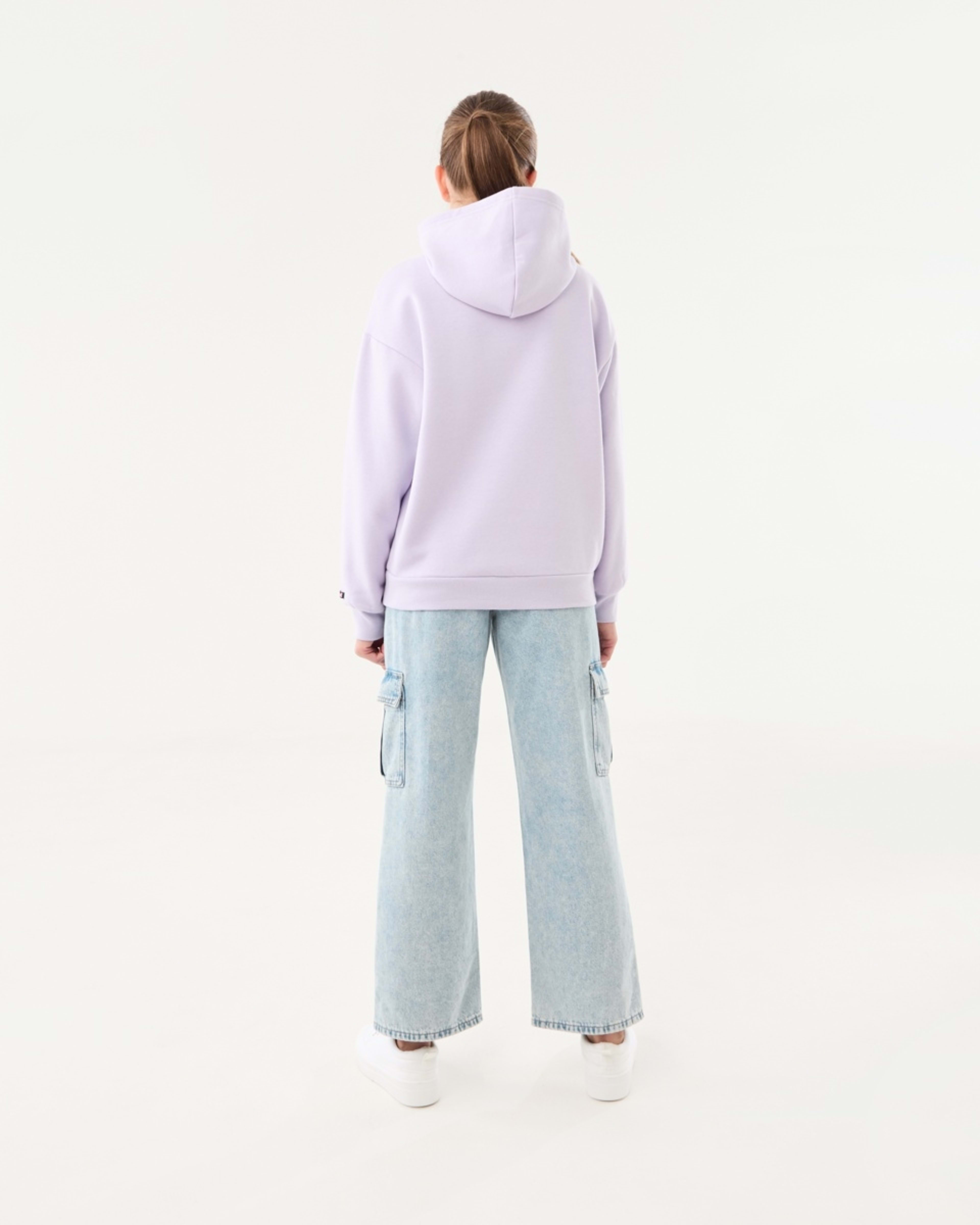 6 Kuromi License Oversized Hoodie Kuromi Two Tone Head With Pink Skull, 6 of 8