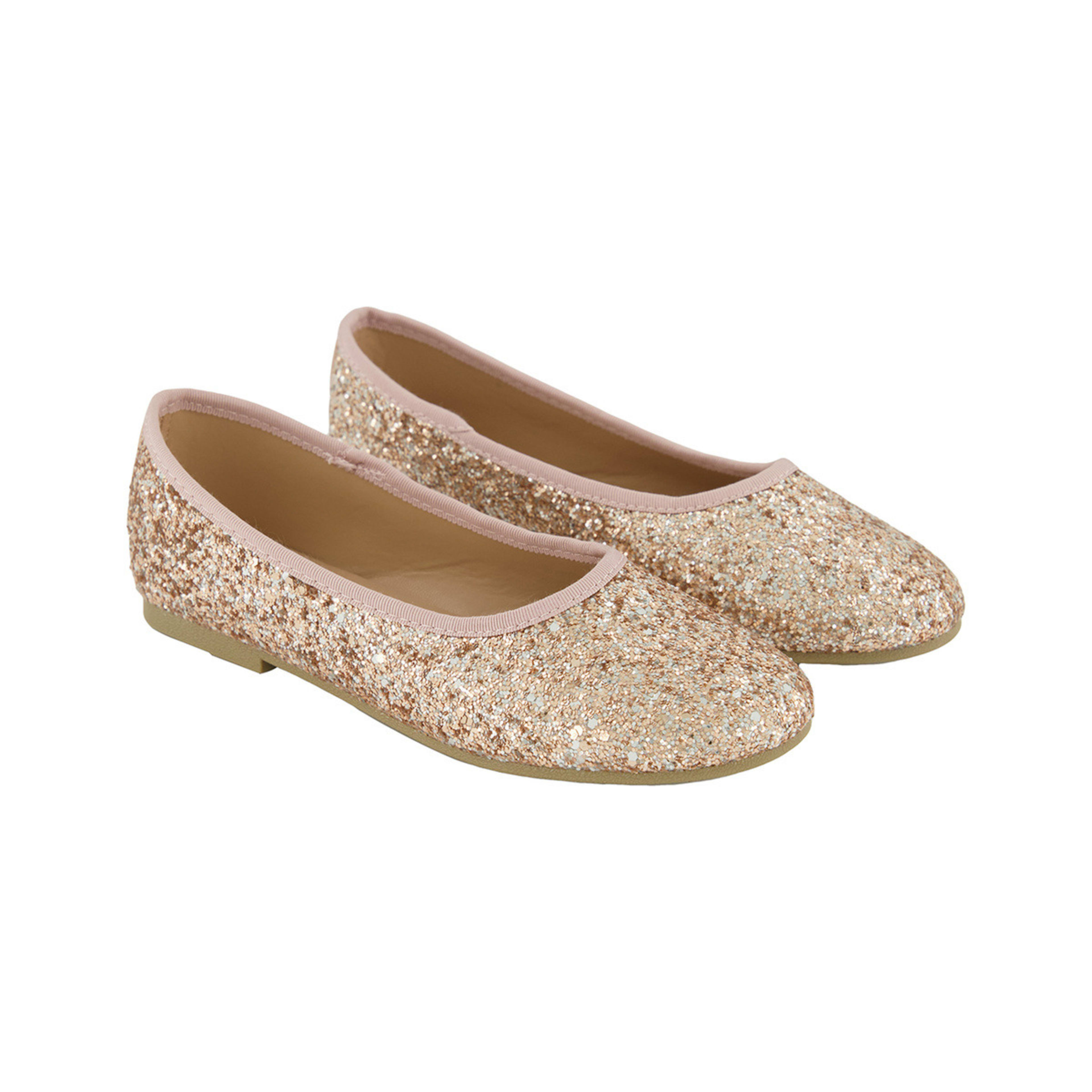 2 Senior Glitter Flats Rosegold, 2 of 5