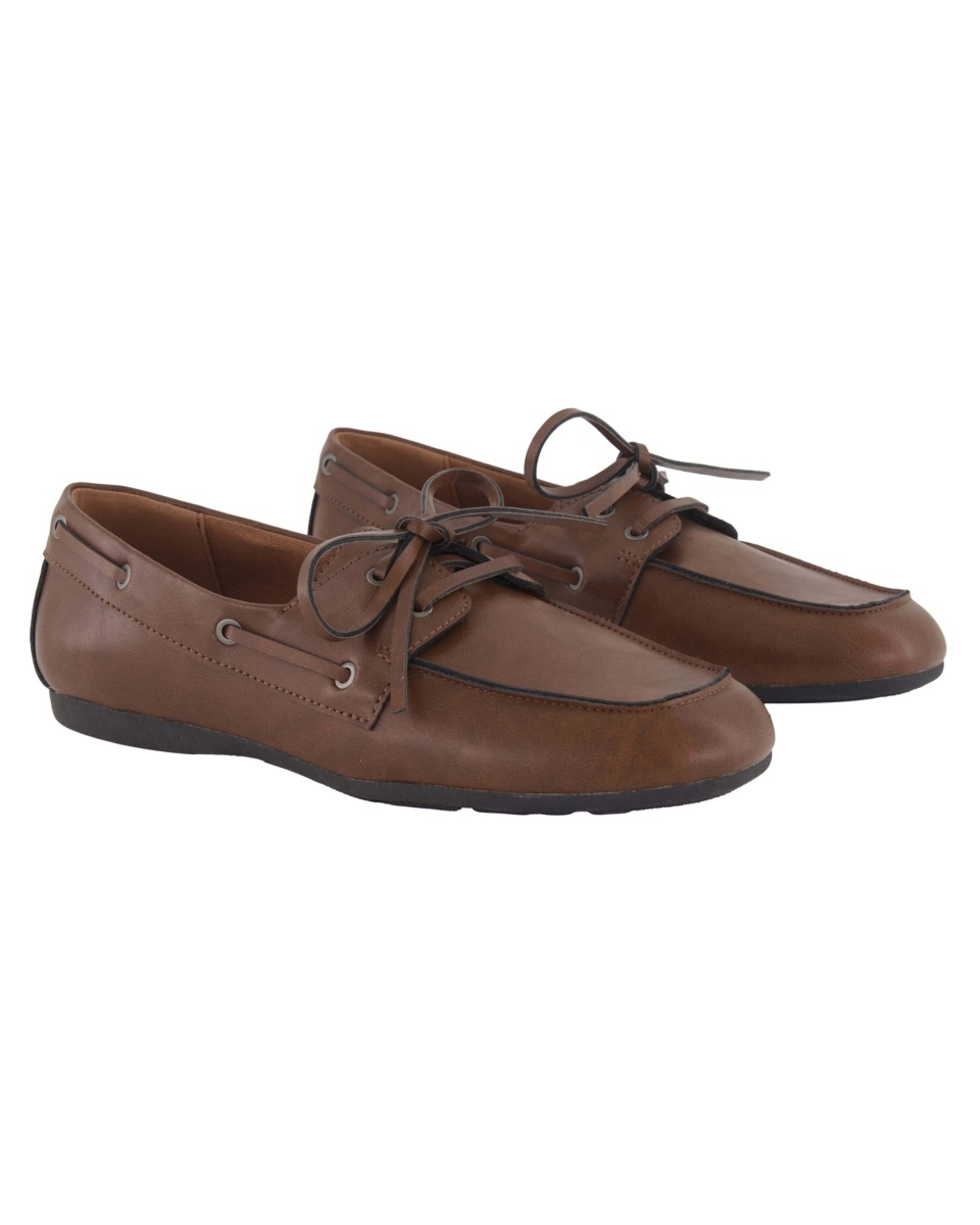 3 Boat Shoe Flats DARKER TAN, 3 of 3
