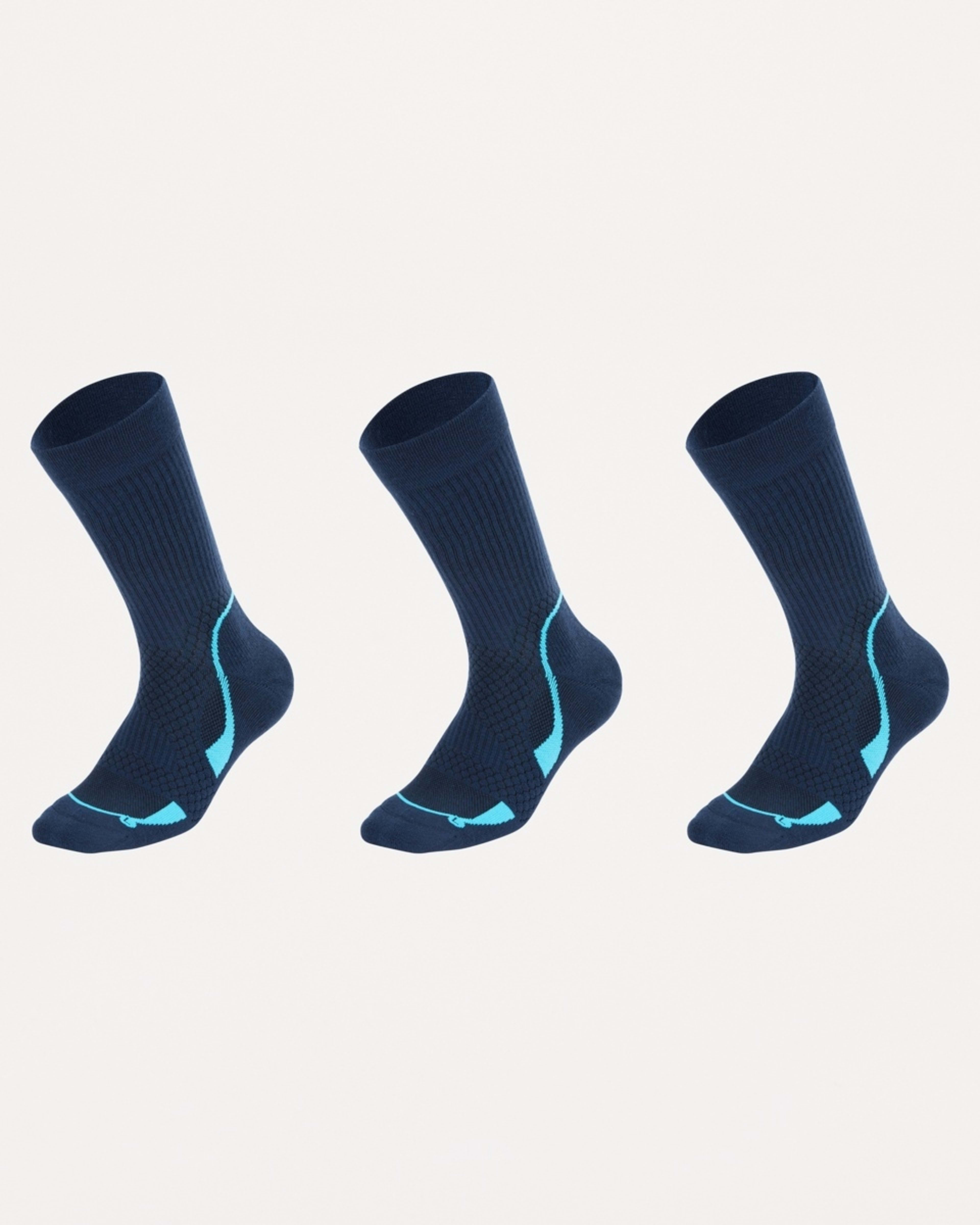 1 3 Pack Compression Crew Socks COMP NAVY