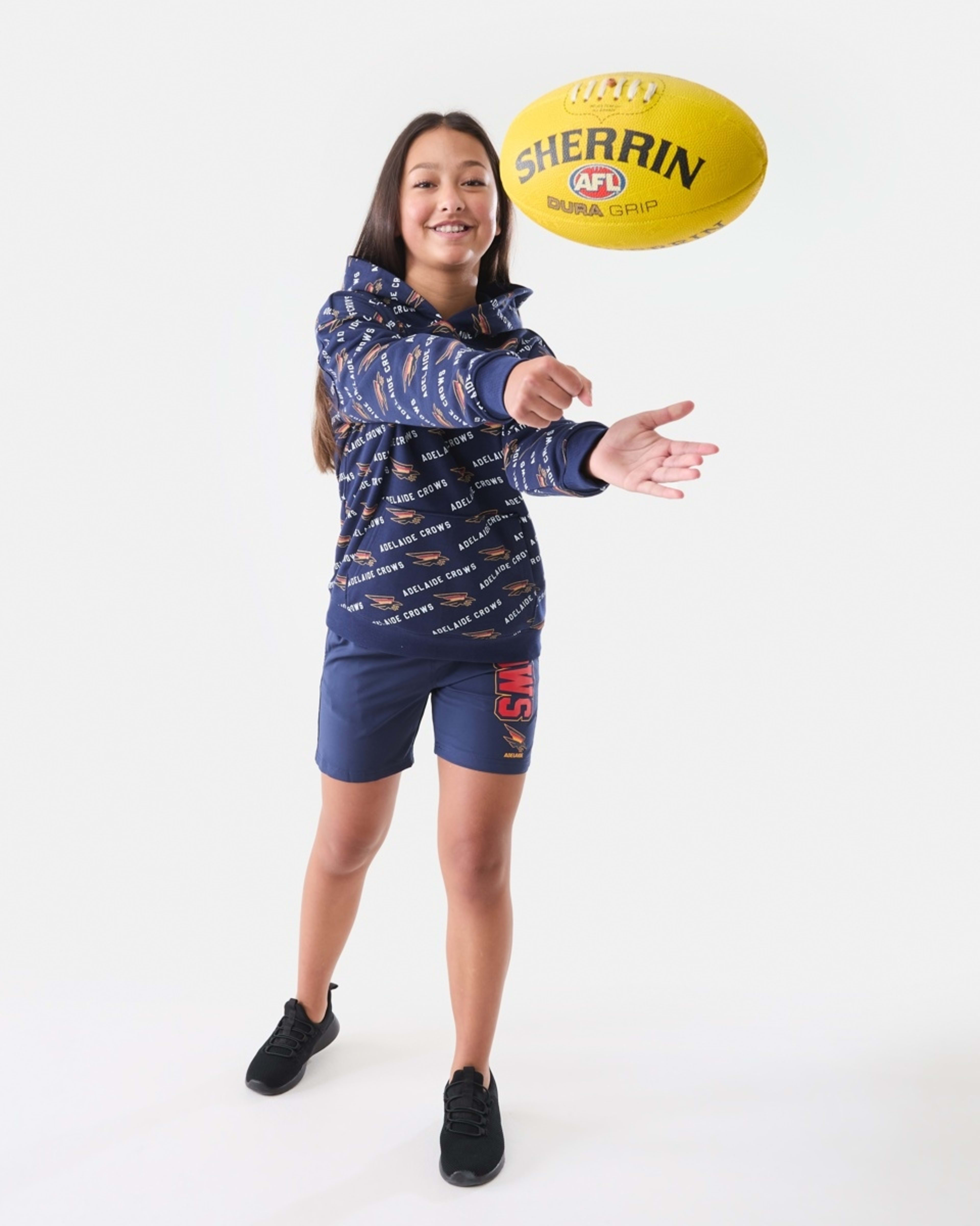 1 Official AFL Kids All Over Print Hoodie Adelaide