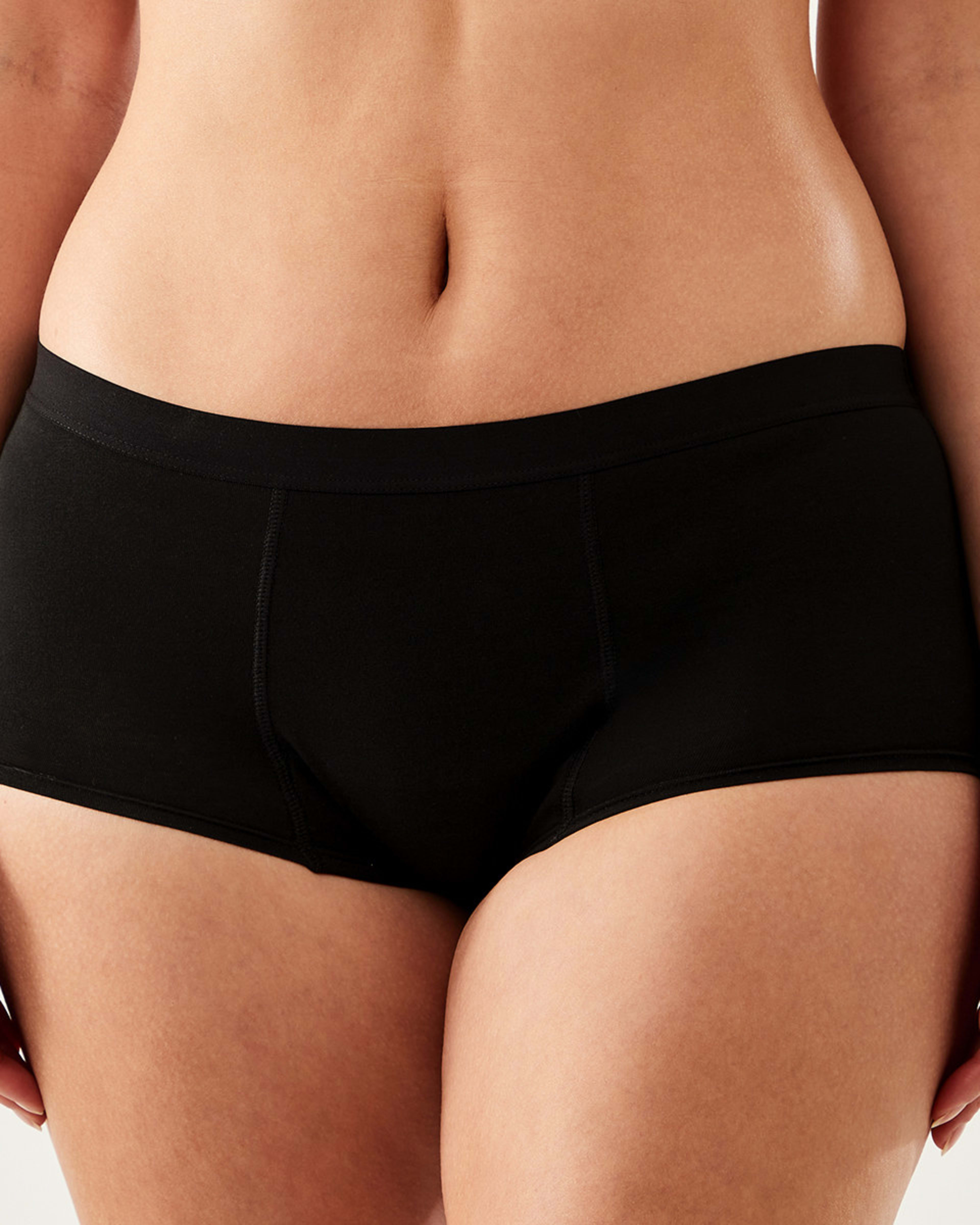 3 2 Pack Full Period Briefs - Moderate and Heavy Flow BLACK, 3 of 7