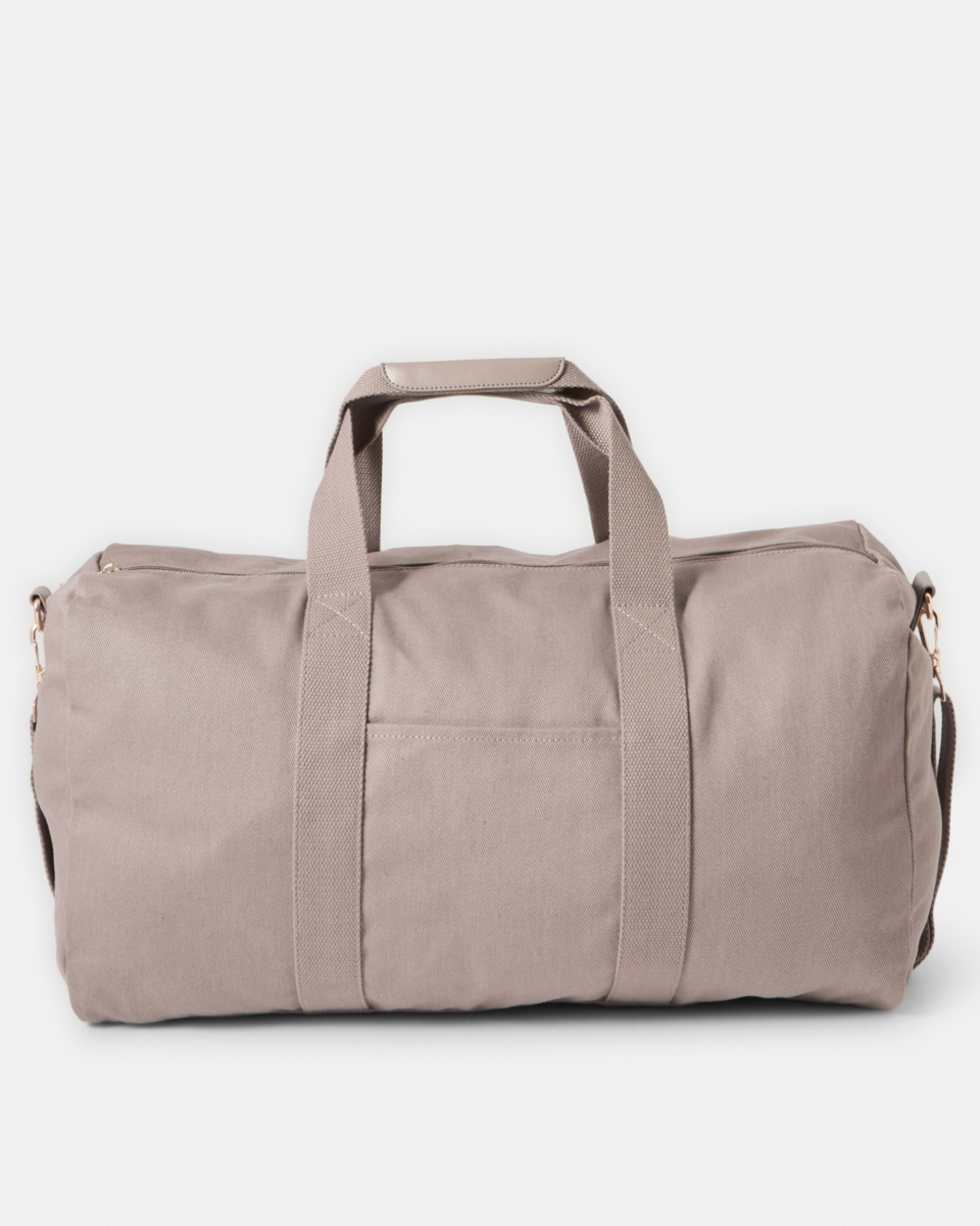 1 Canvas Weekender Bag Taupe Brn, 1 of 6