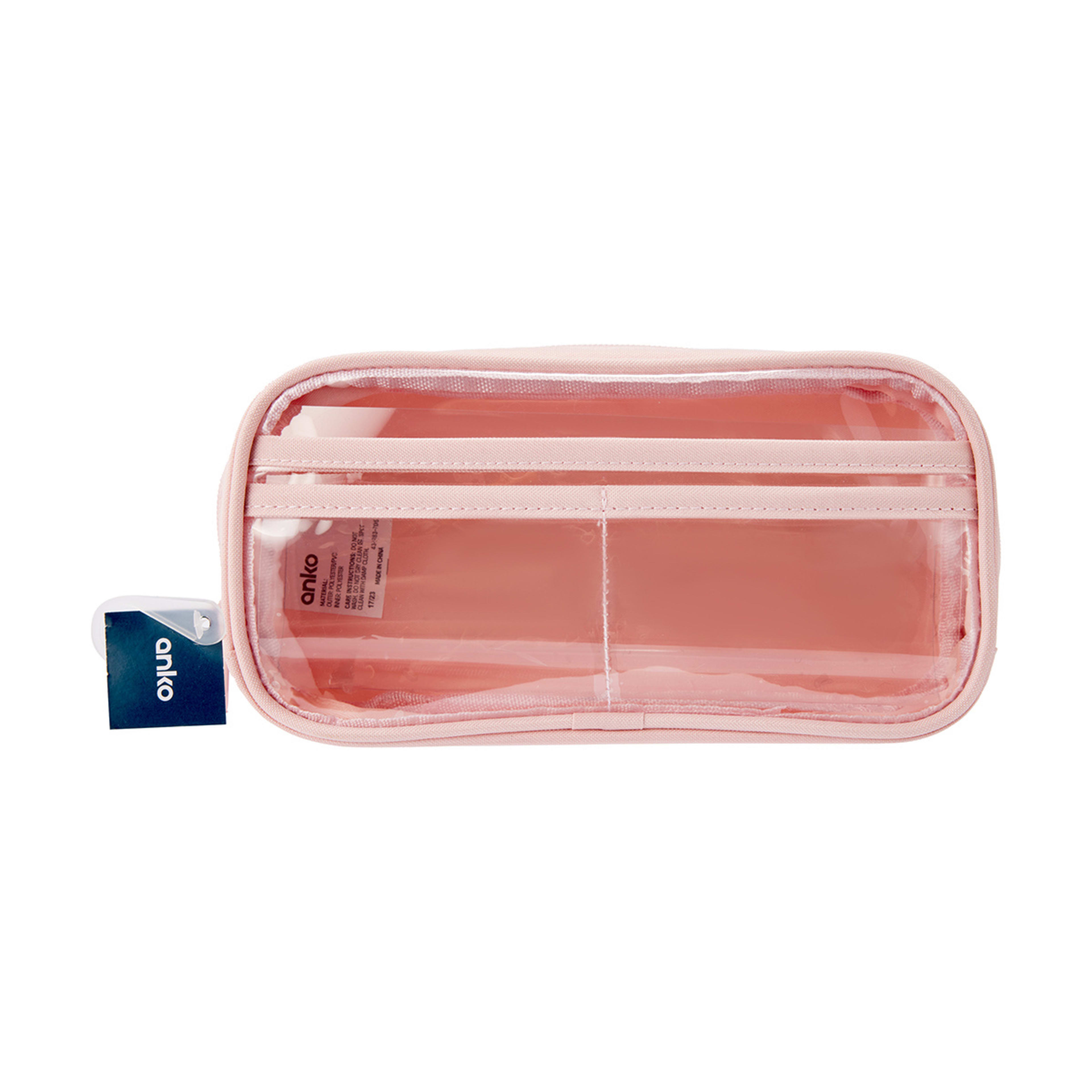 Clear Multi Compartment Pencil Case Kmart