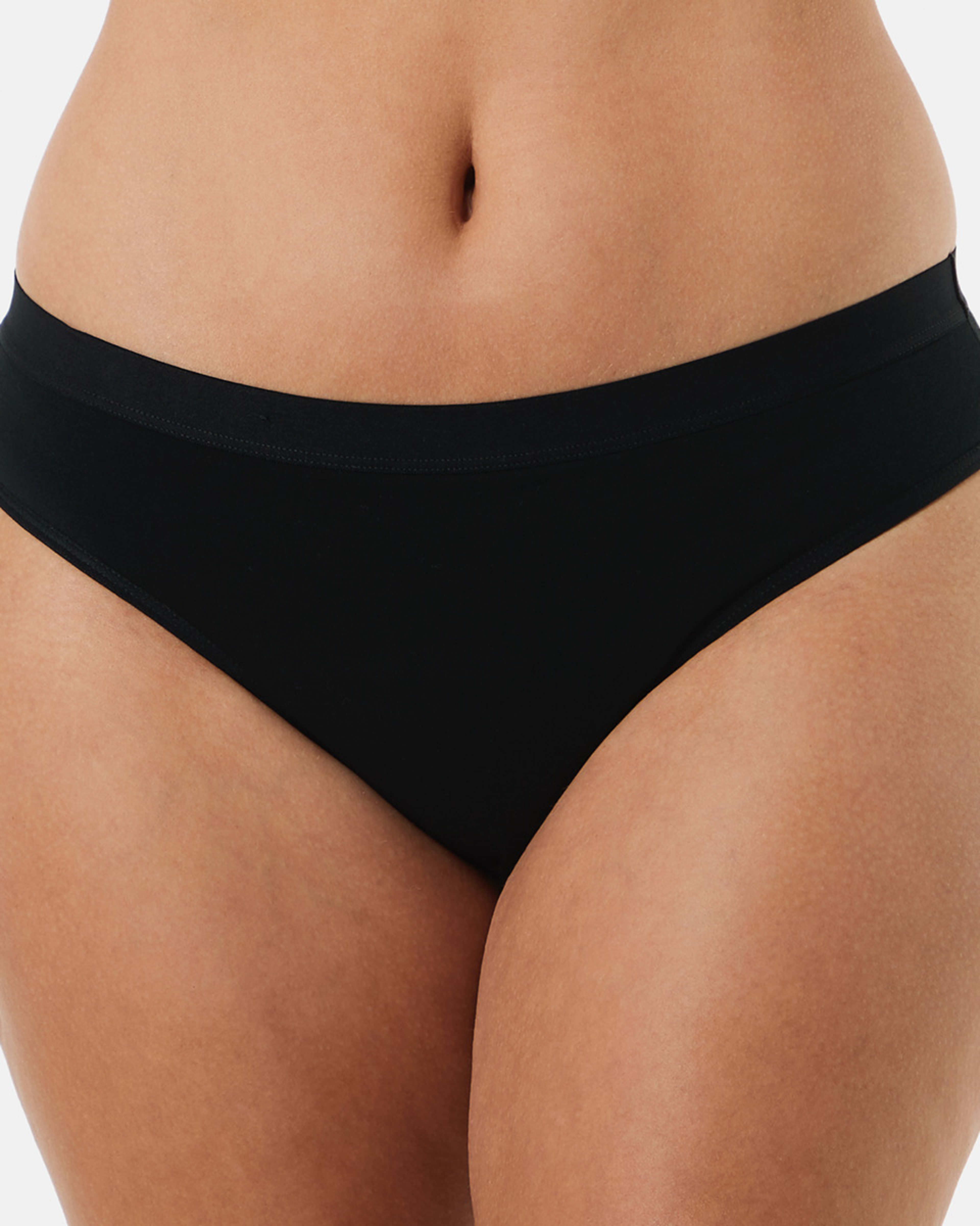 1 Period Bikini Briefs - Moderate Flow Black, 1 of 5