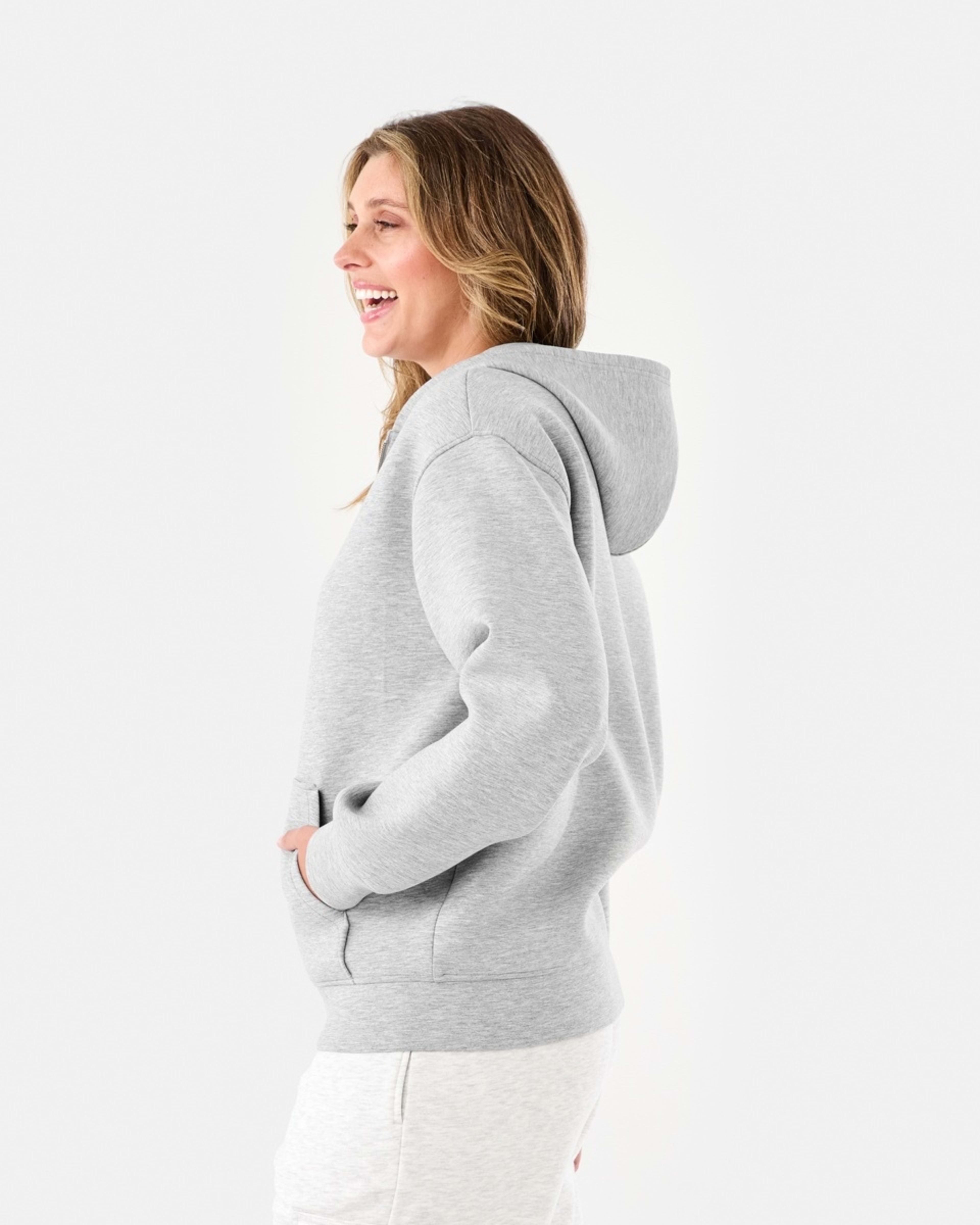 2 Bonded Hoodie Ash Marle, 2 of 6