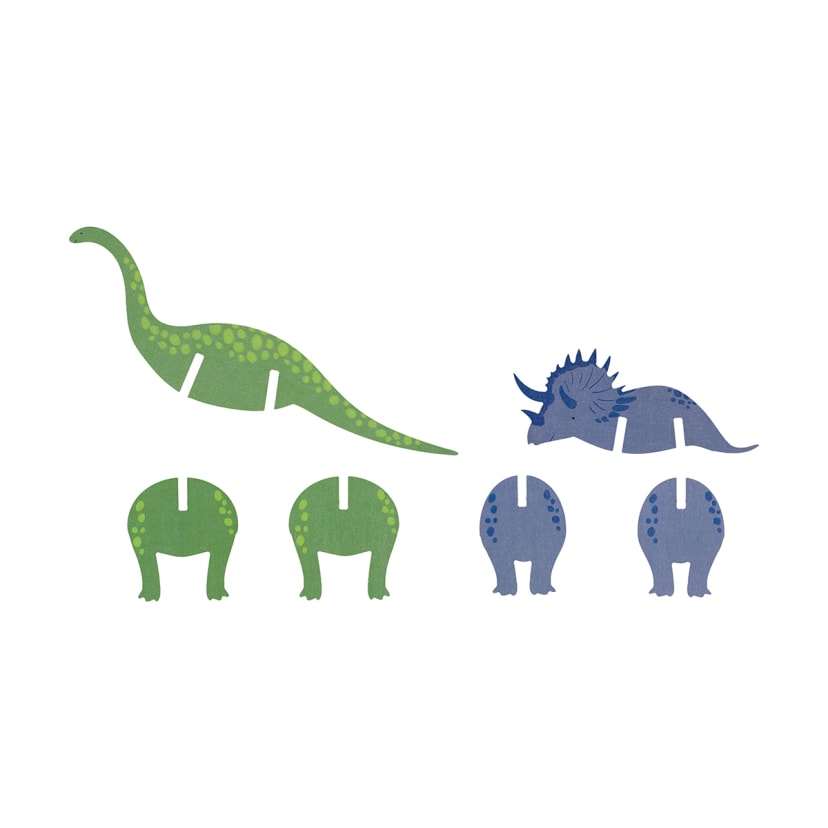 2 Piece Dinosaur Wooden Cake Topper Kmart