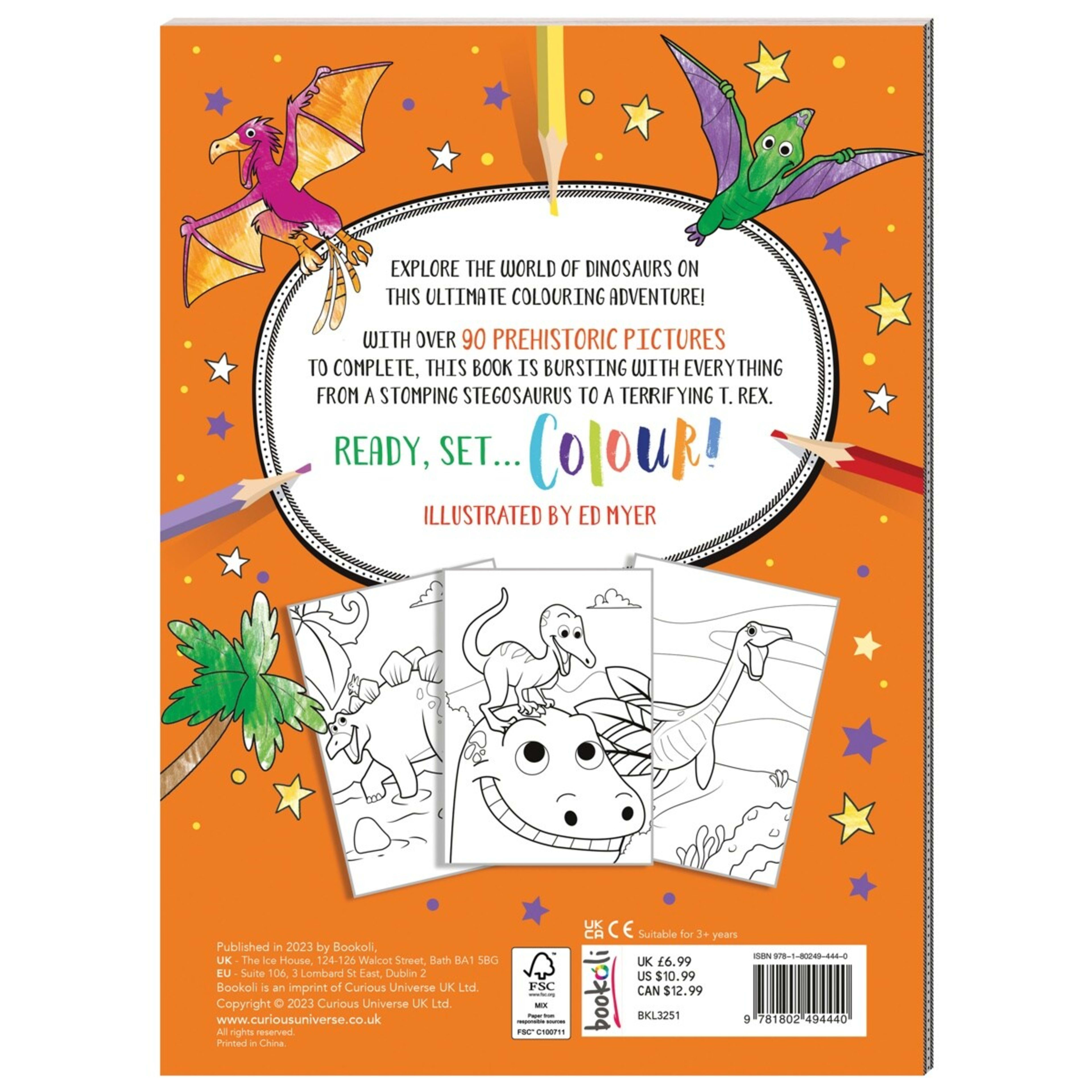 Mega Colouring Dinosaurs by Ed Myer - Book - Kmart