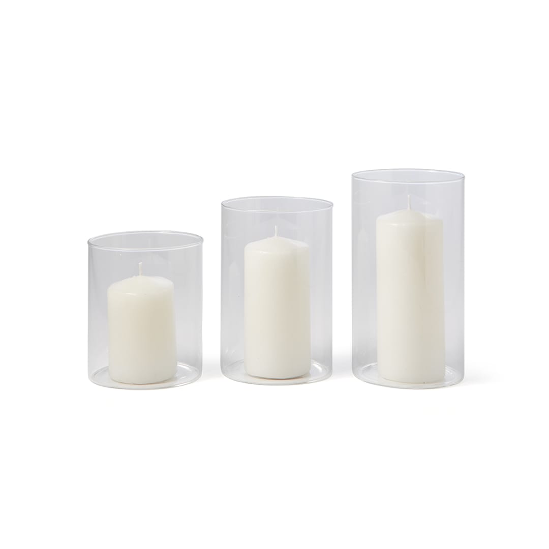 3 Pack Pillar Holders Kmart