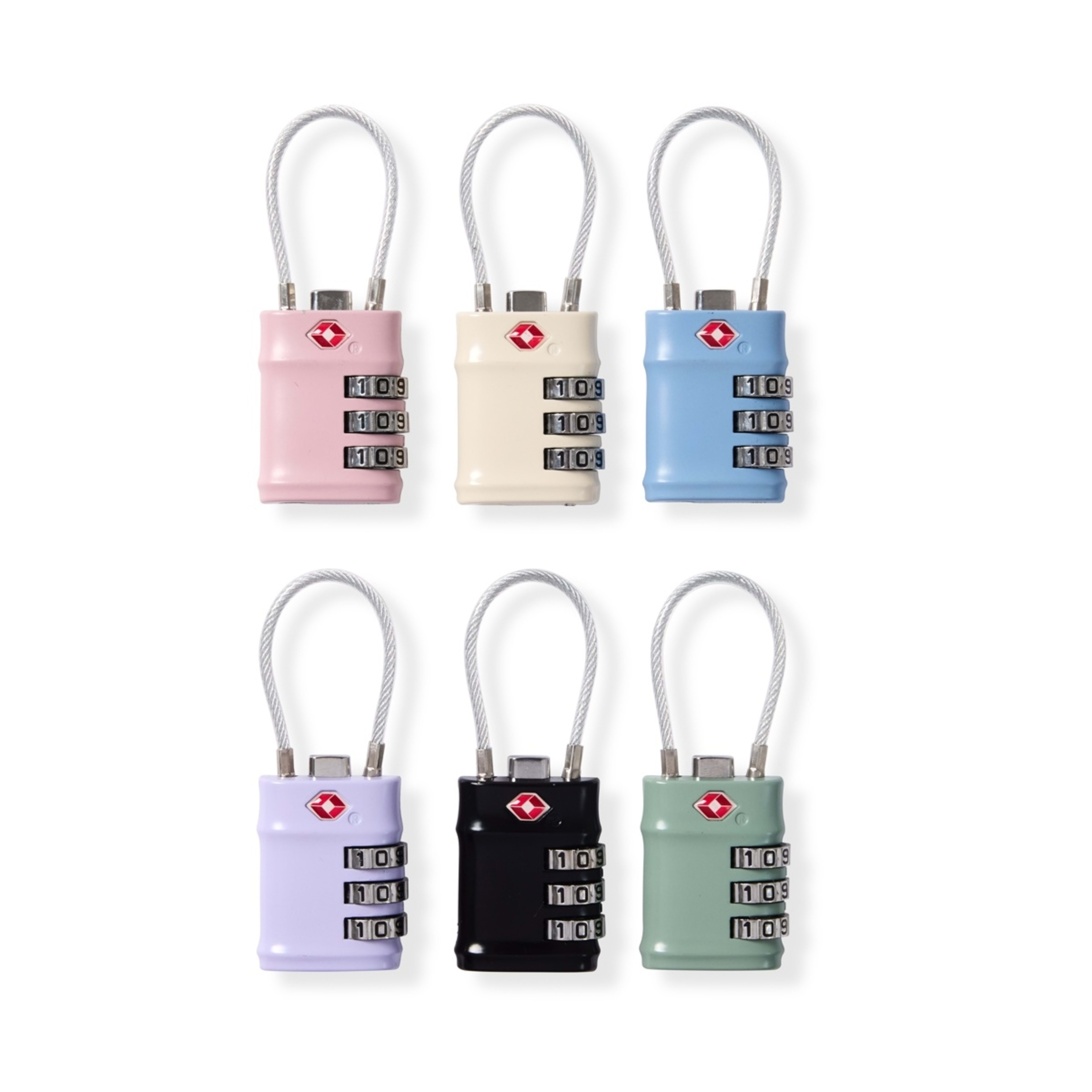 1 Flexible TSA Travel Lock - Assorted