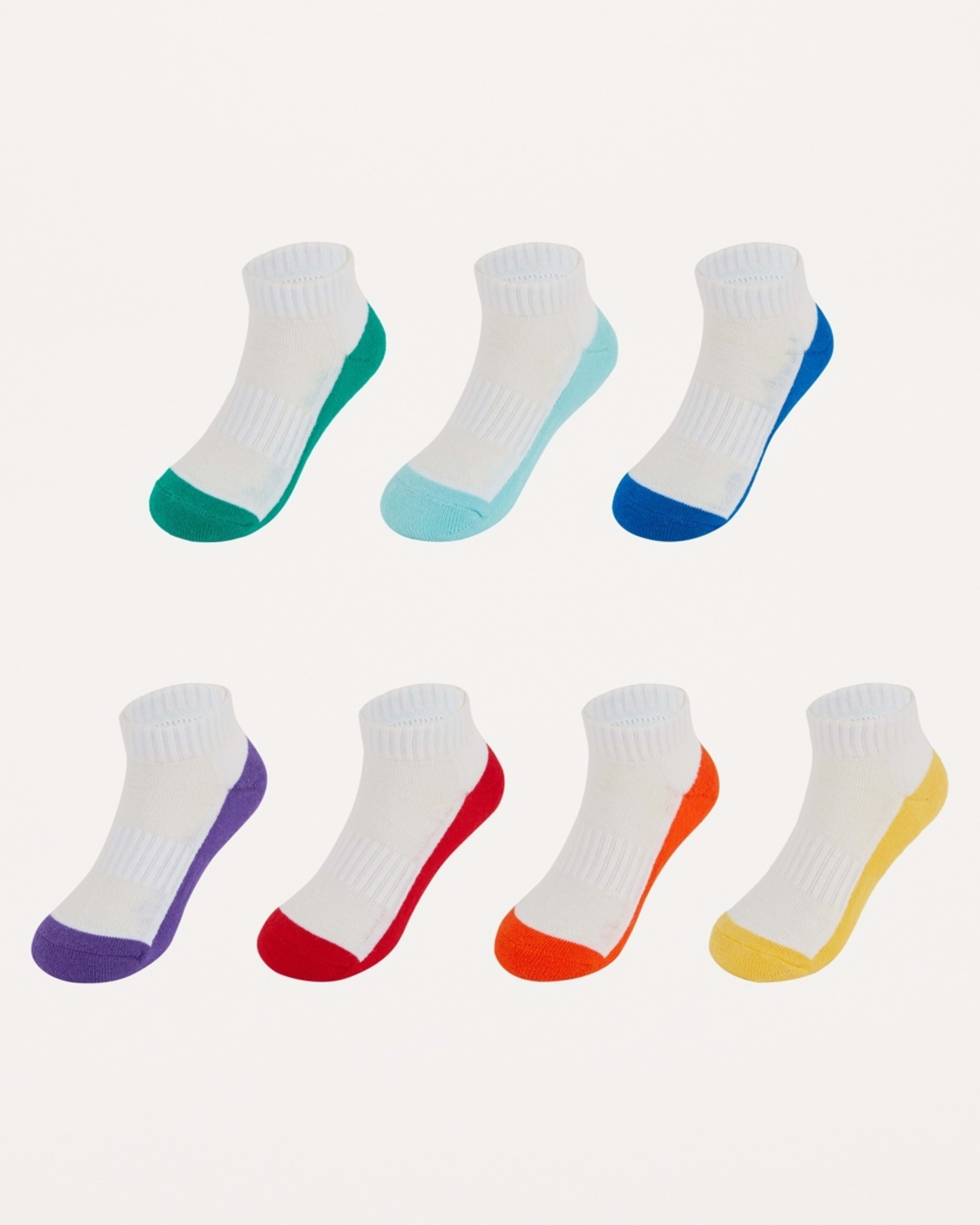 1 7 Pack Active Kids Days of the Week Low Cut Socks DAYS OF THE WEEK WHITE, 1 of 3