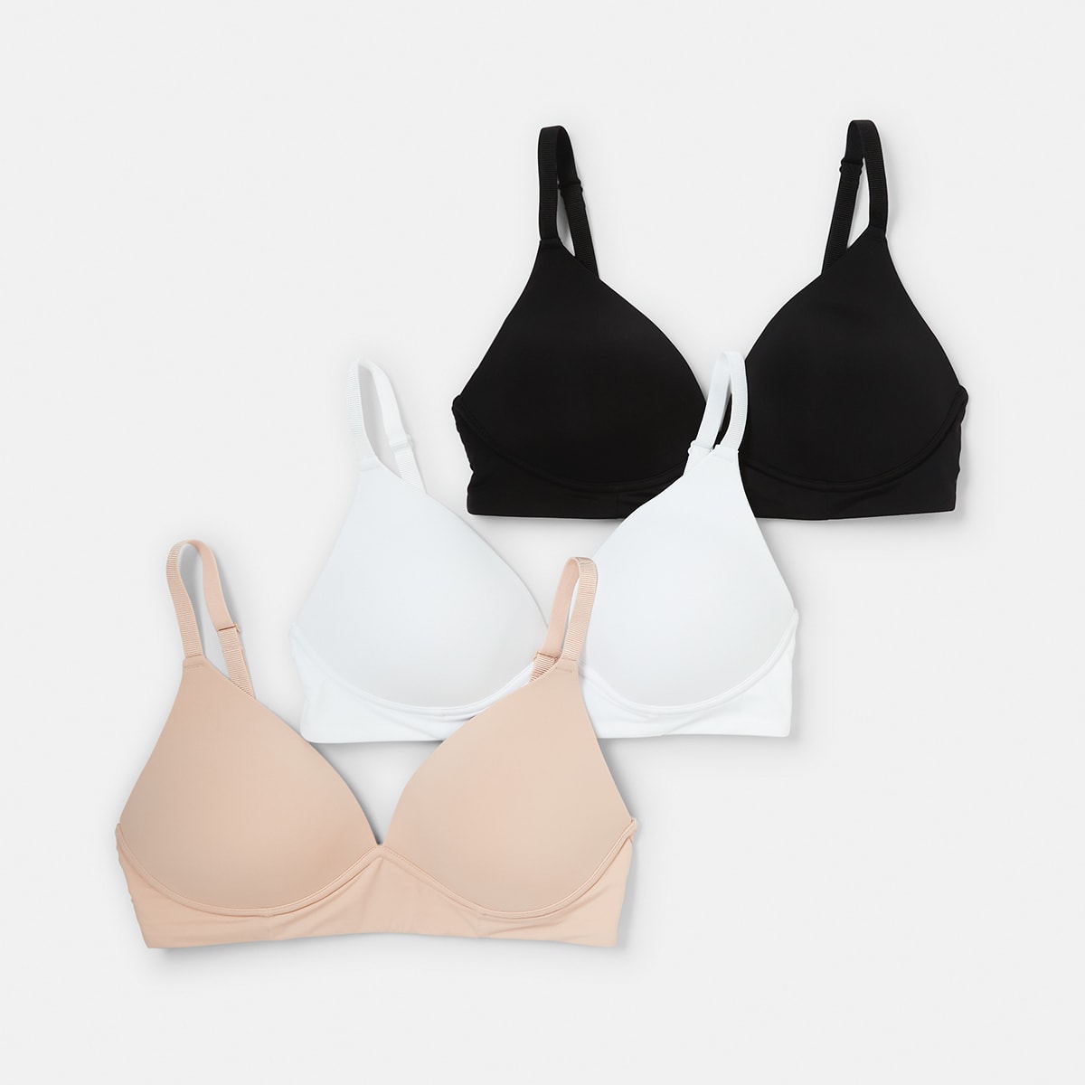 3 Pack Wirefree Smooth Tshirt Bra Kmart
