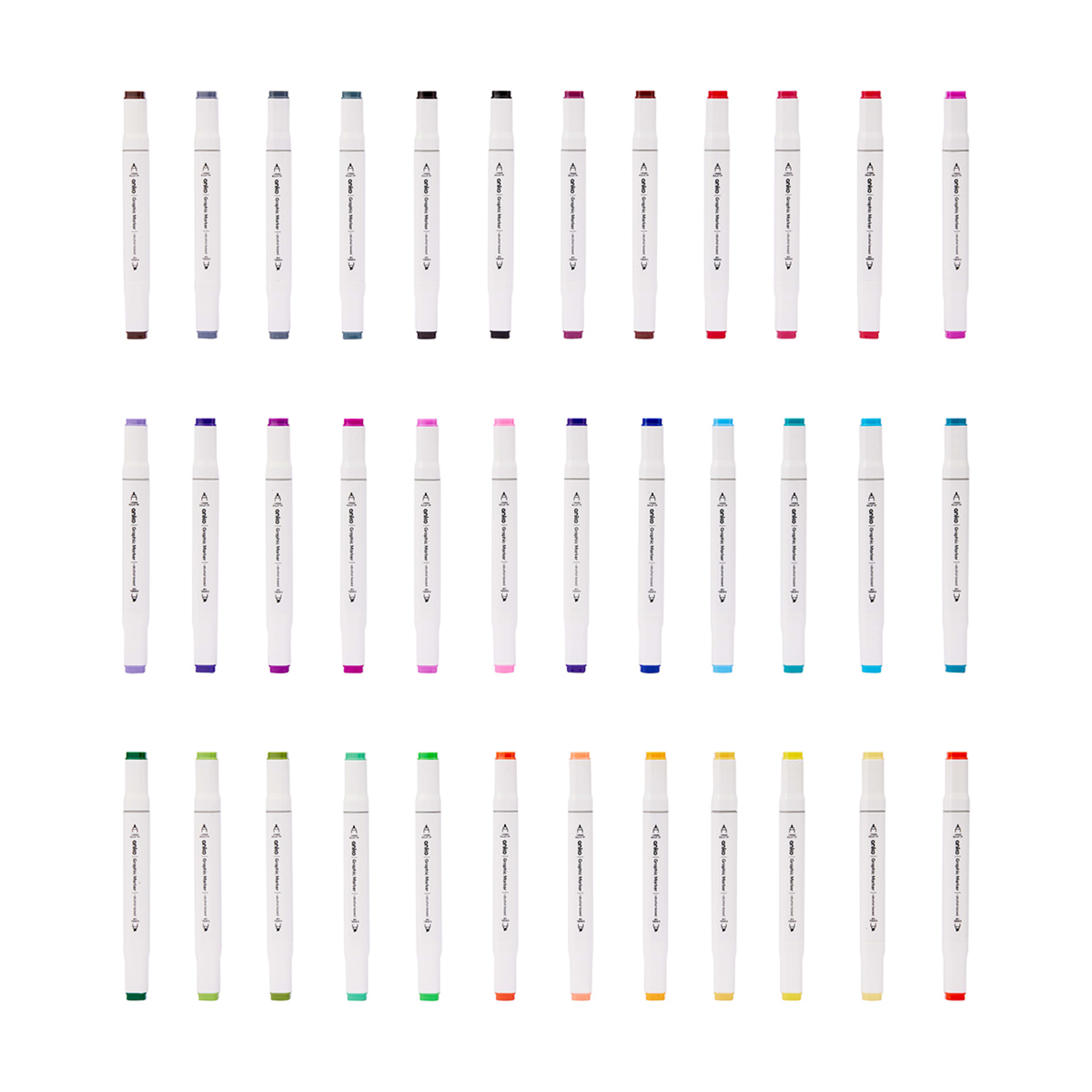 36 Pack Graphic Markers Kmart