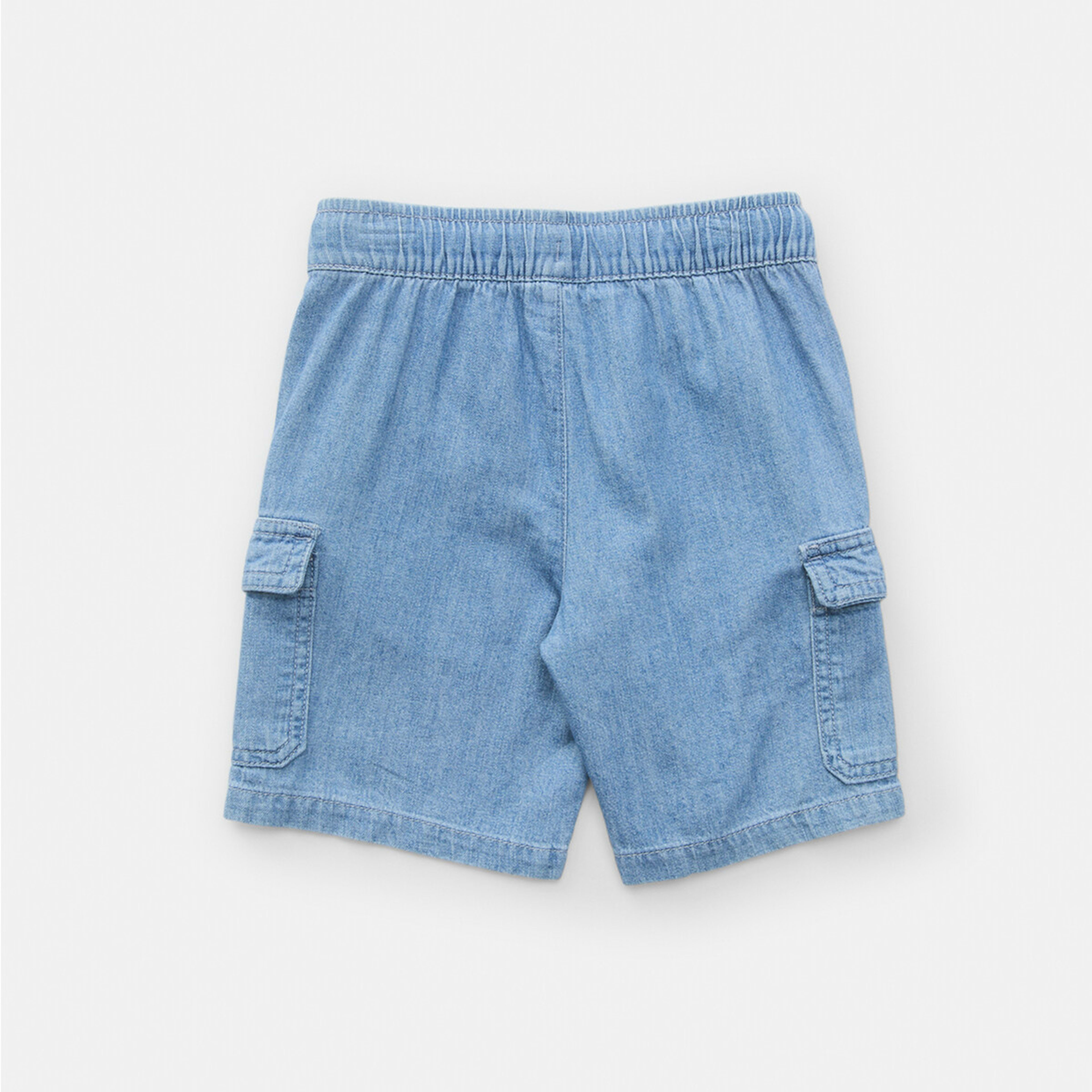 8 Cargo Denim Shorts Light Wash, 8 of 8