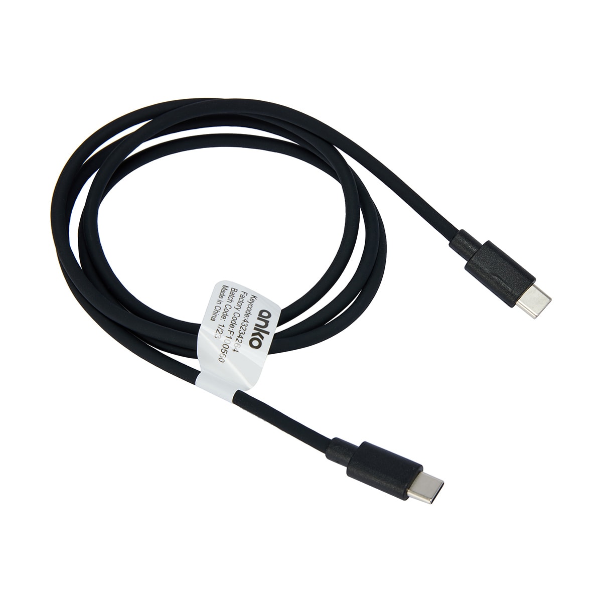USBC to USBC Cable 1m, Black Kmart NZ