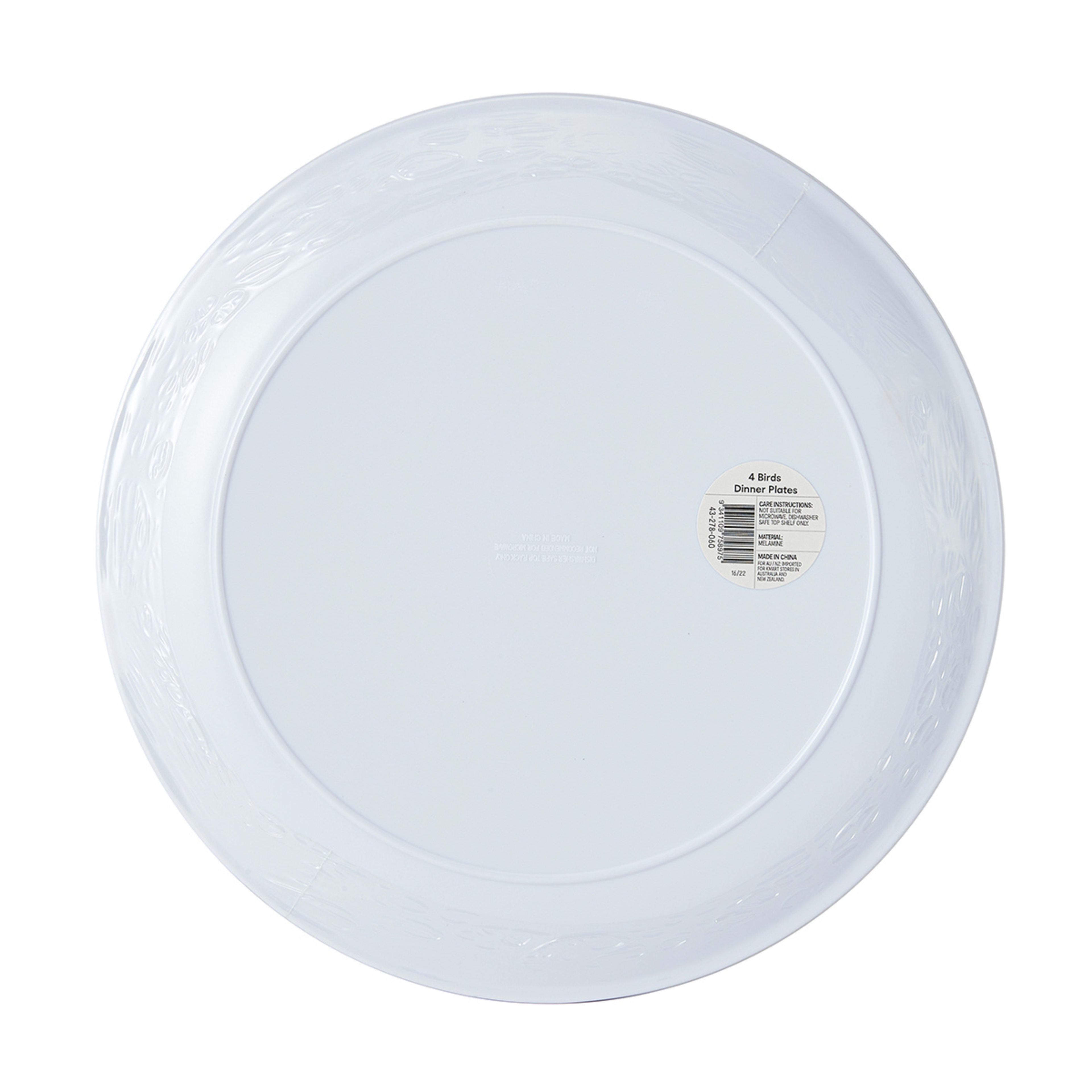 4 Pack Birds Dinner Plates Kmart