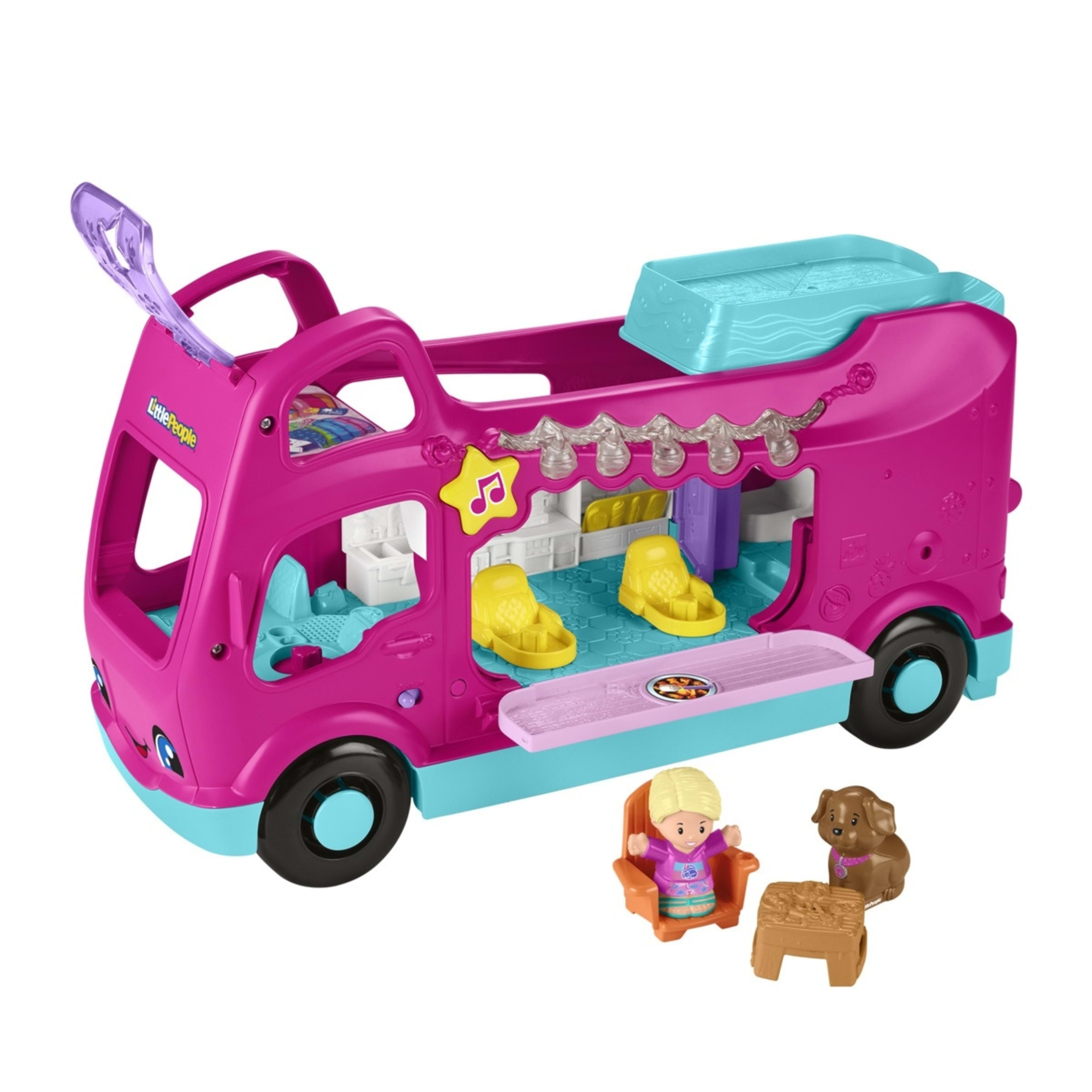 3 Fisher-Price Barbie Little People Little Dream Camper Playset, 3 of 7