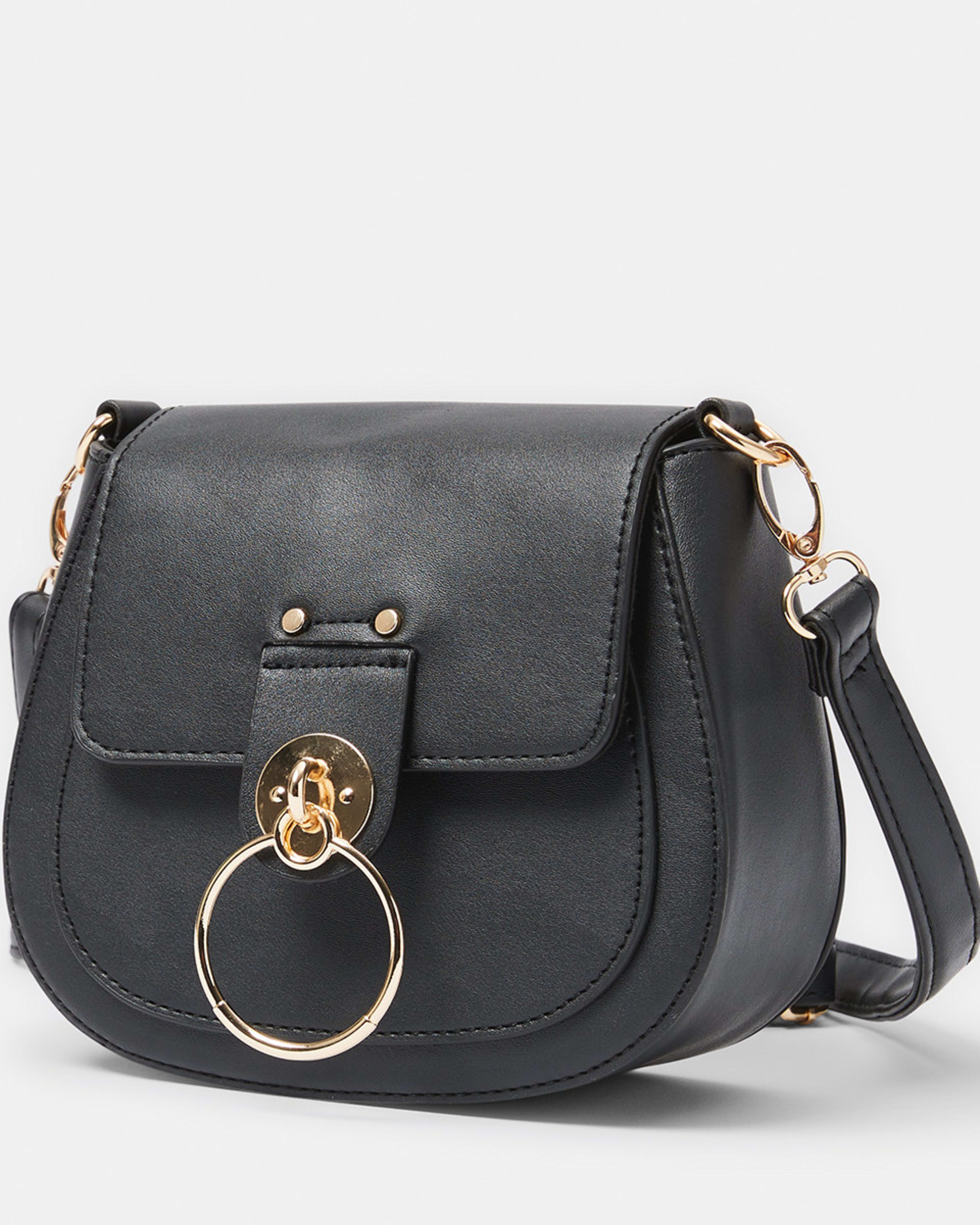 Structured Saddle Style Crossbody Bag Kmart