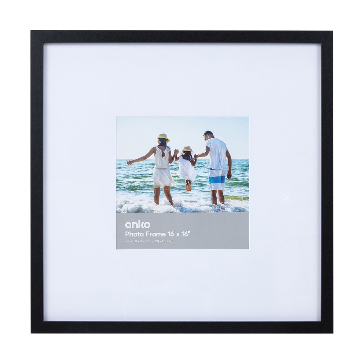 Beachport Frame 8in. x 8in. Black Kmart