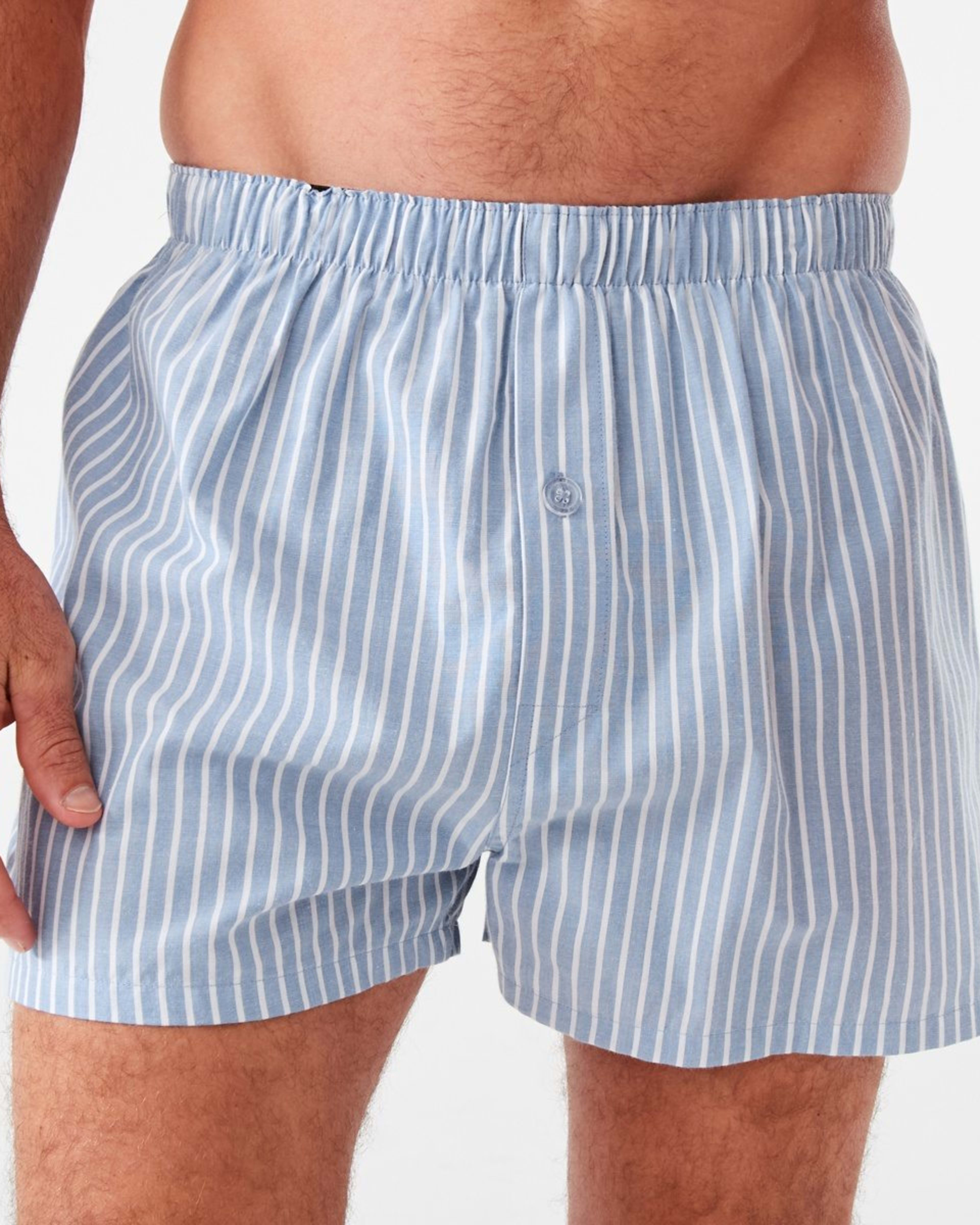 4 3 Pack Alpha Classic Woven Boxers SHAVE STRIPE, 4 of 7