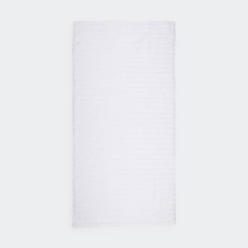 Thick Ribbed Australian Cotton Bath Towel White Kmart