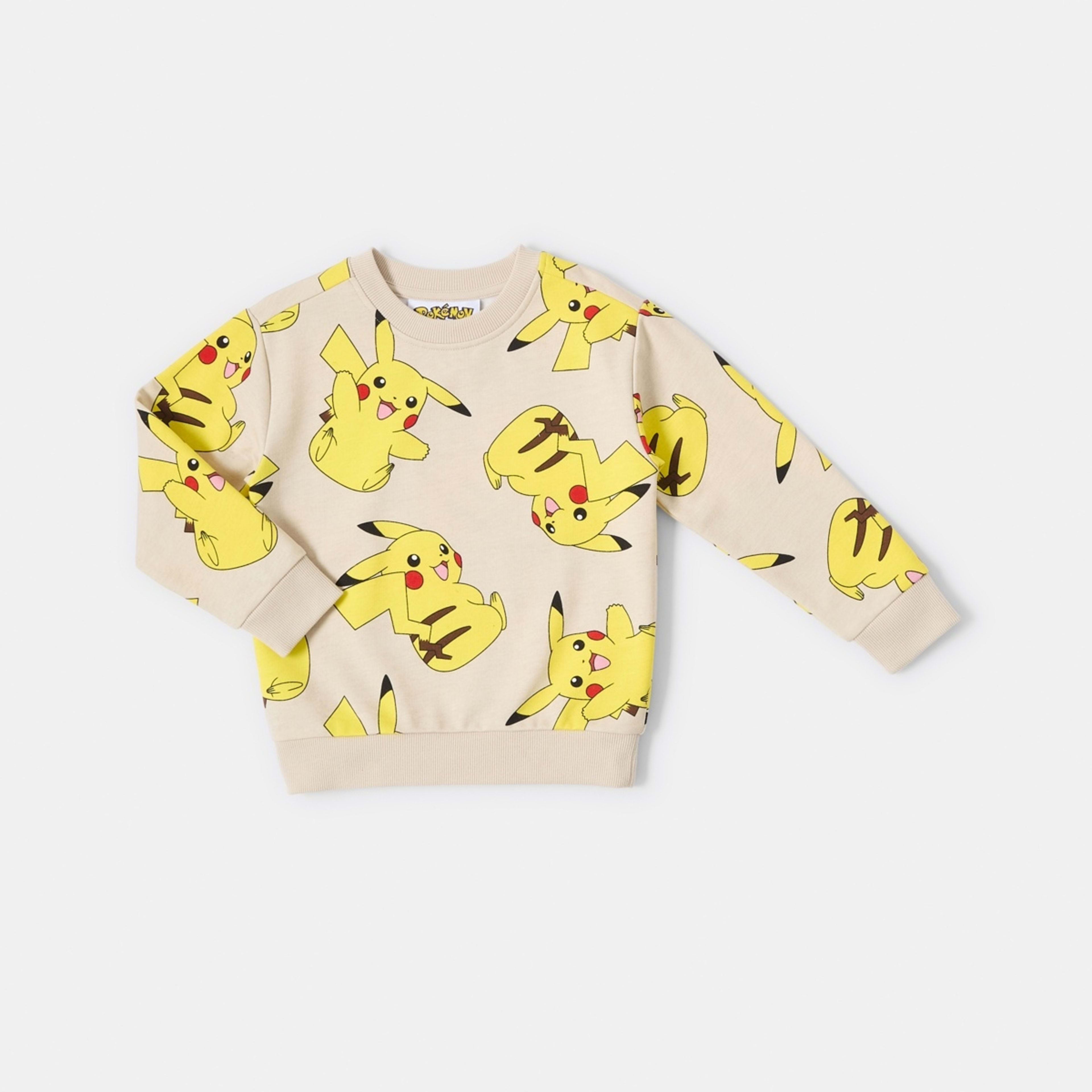 8 Pokemon License Print Crew Neck Sweatshirt Pokemon Pikachu, 8 of 9