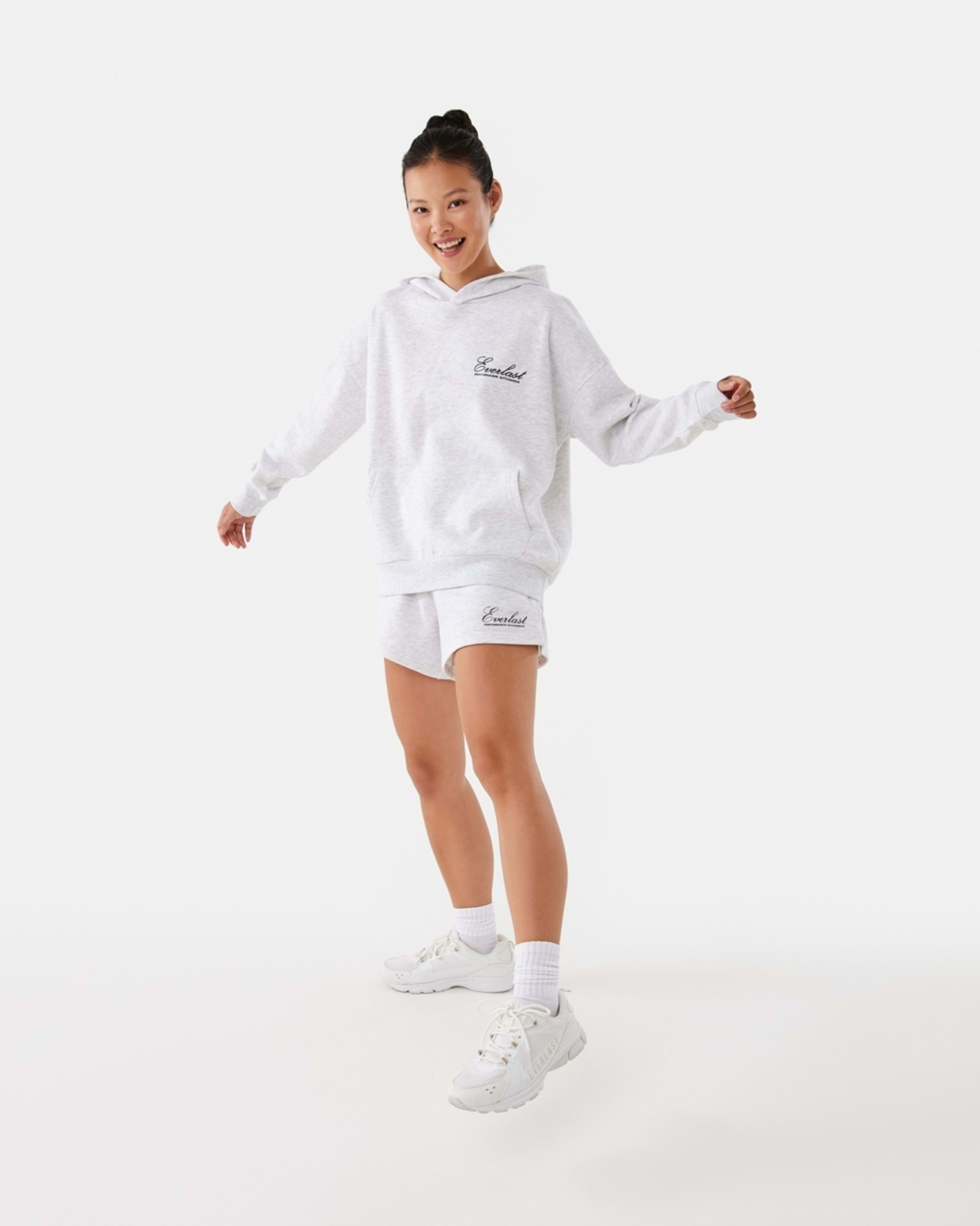 3 Everlast Womens Street Sweat Shorts EVERLAST BLOCK WHITE MARLE, 3 of 8