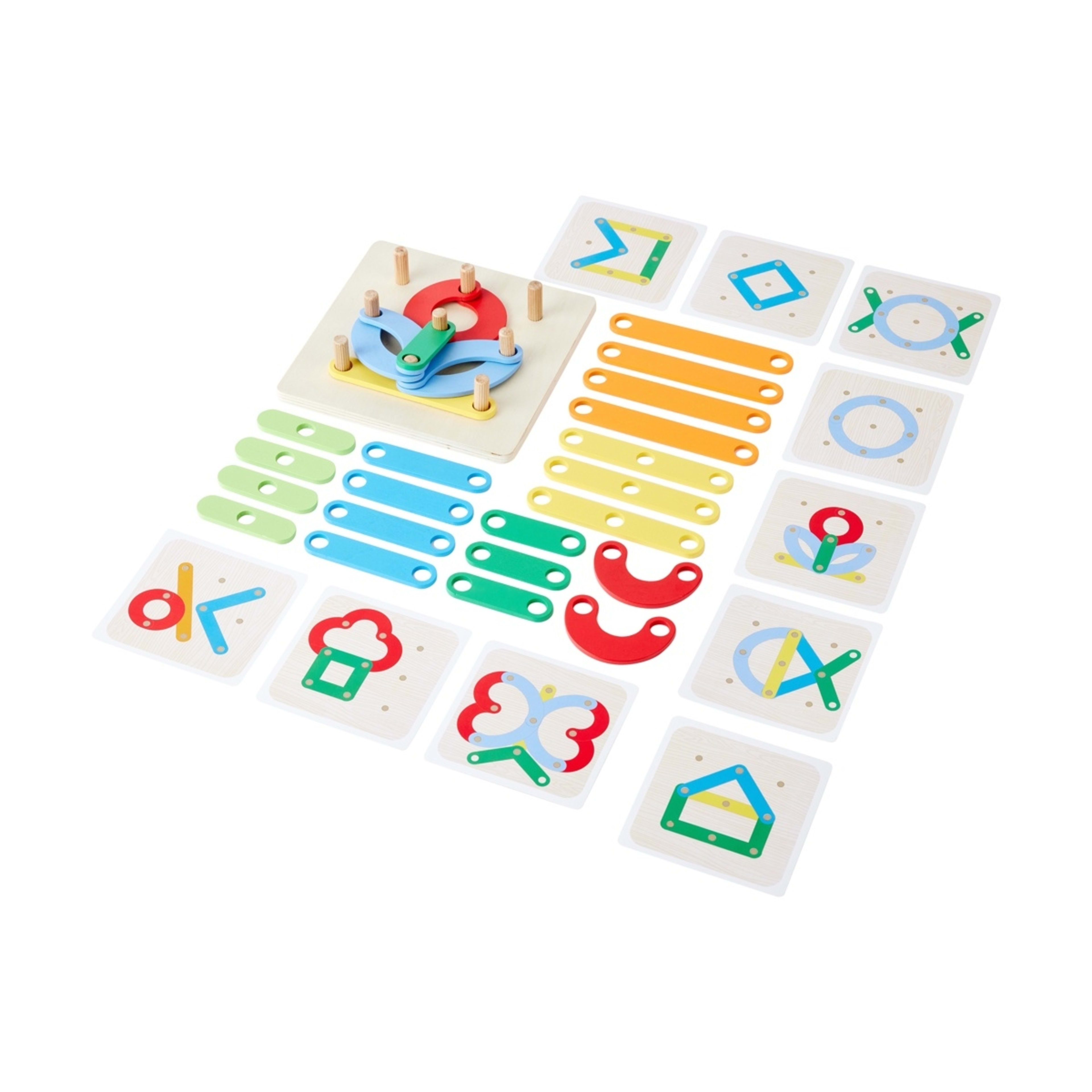 2 Wooden Play Letter and Number Peg Puzzle, 2 of 6