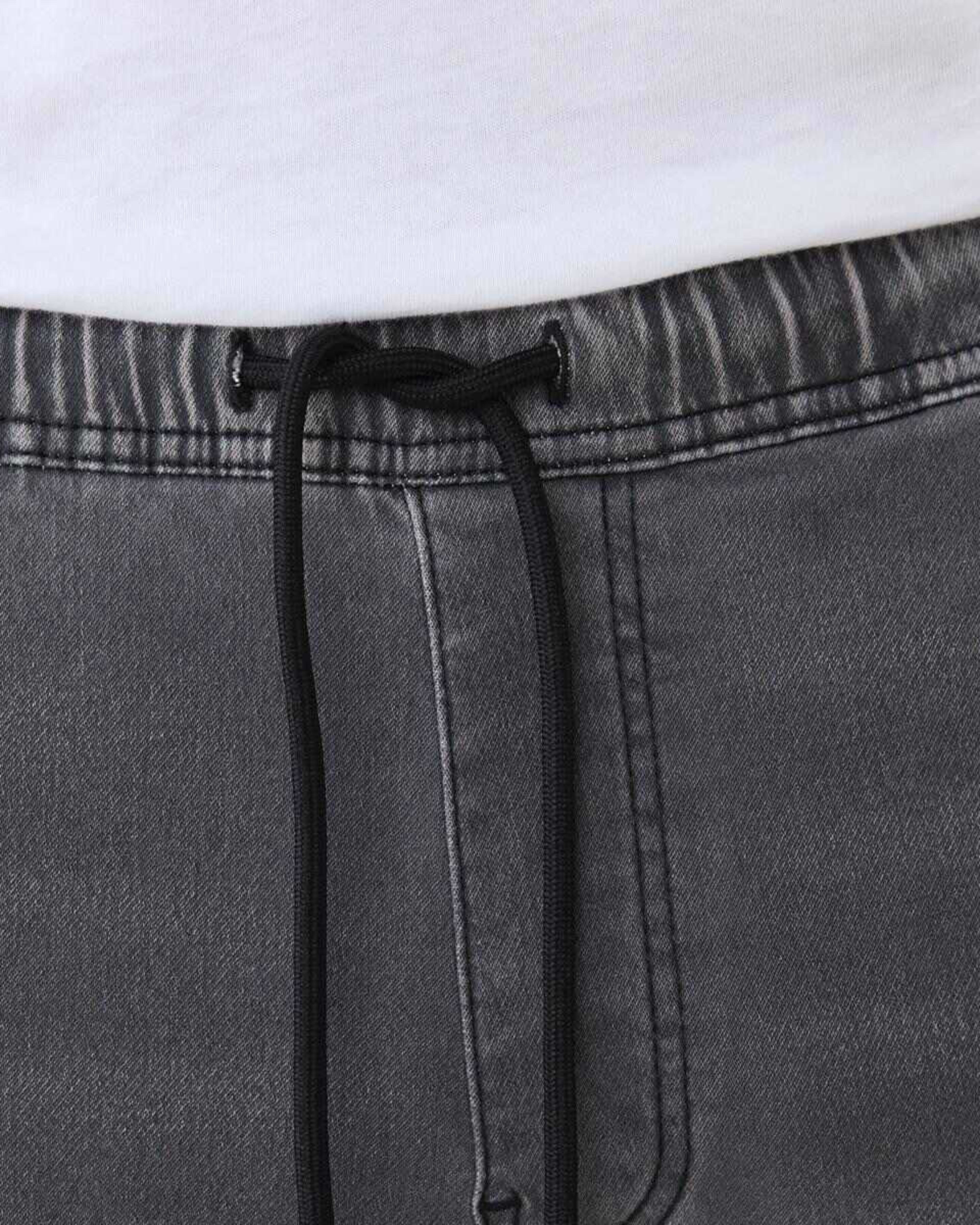 4 Cuffed Denim Joggers Gry Wash, 4 of 5