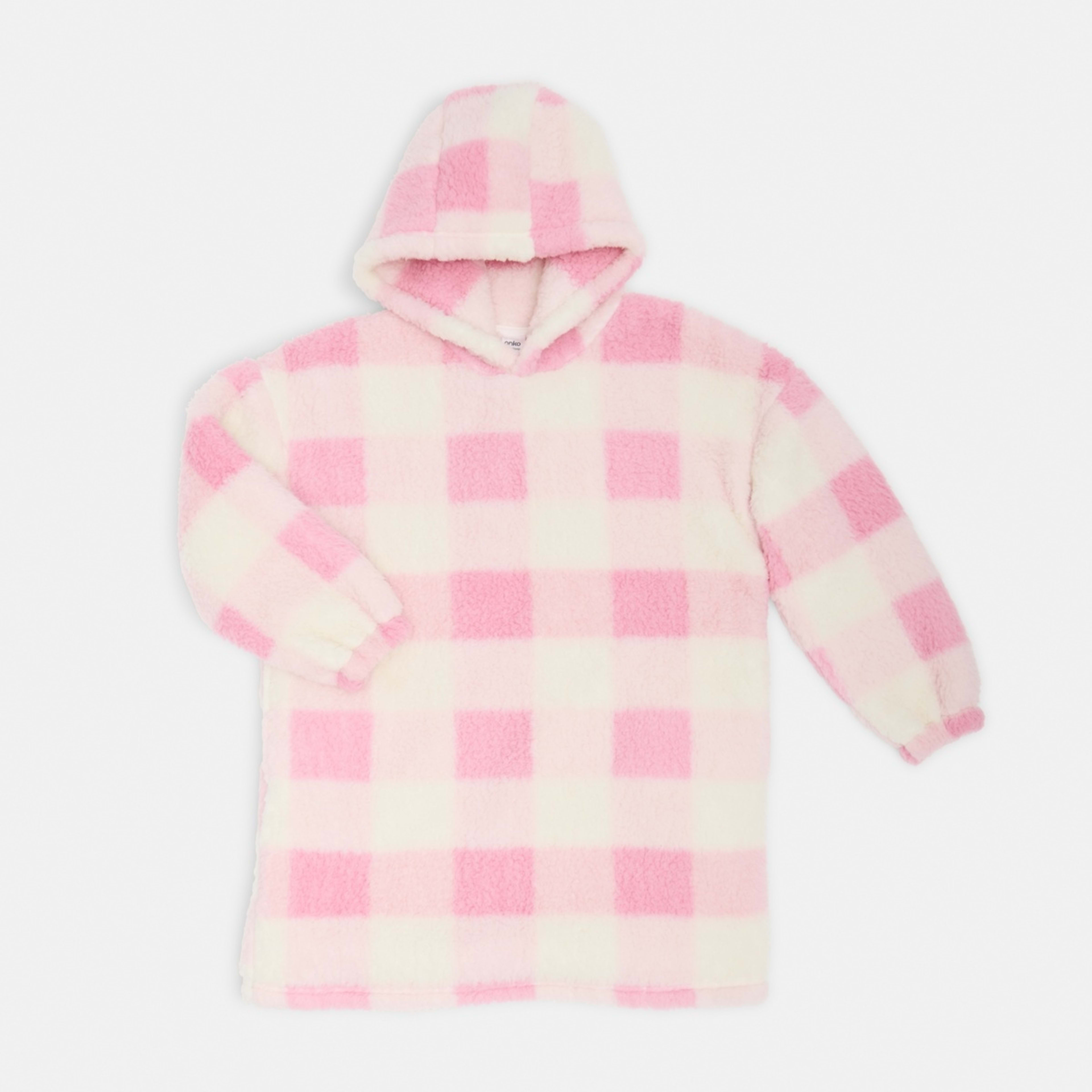 7 Pull Over Gown Pink Check, 7 of 10