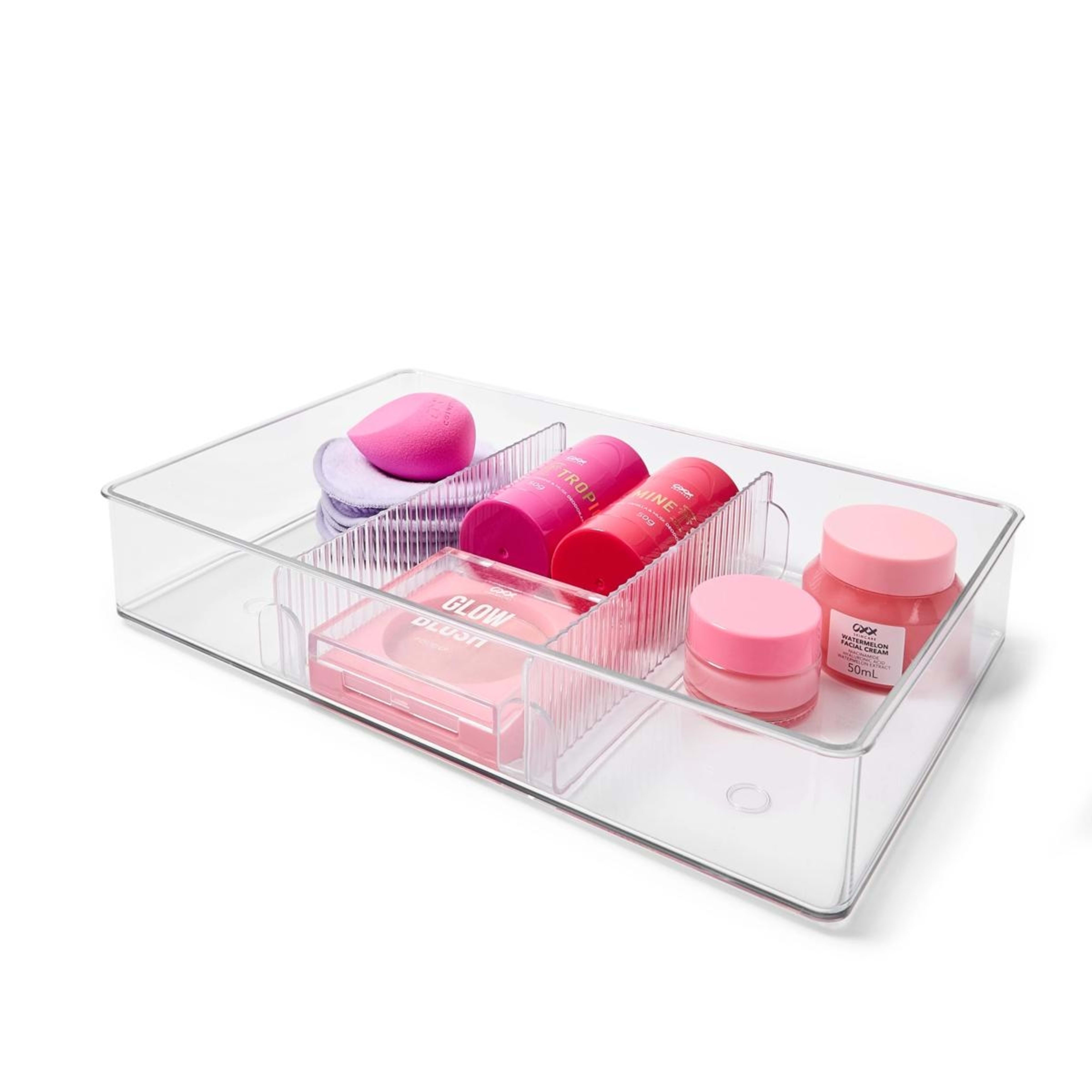 2 Large Drawer Organiser - Clear, 2 of 8