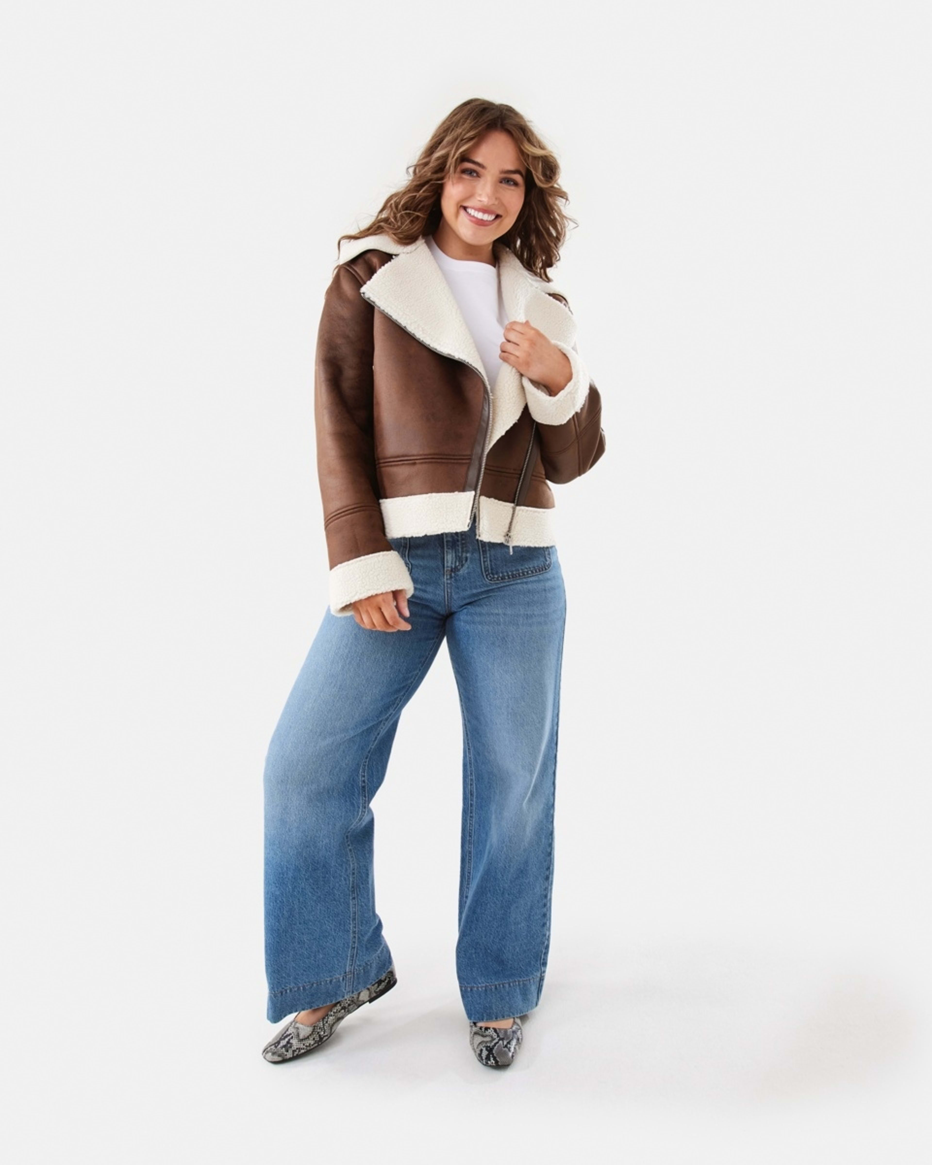 2 Wide Leg Pocket Jeans MID WASH, 2 of 10