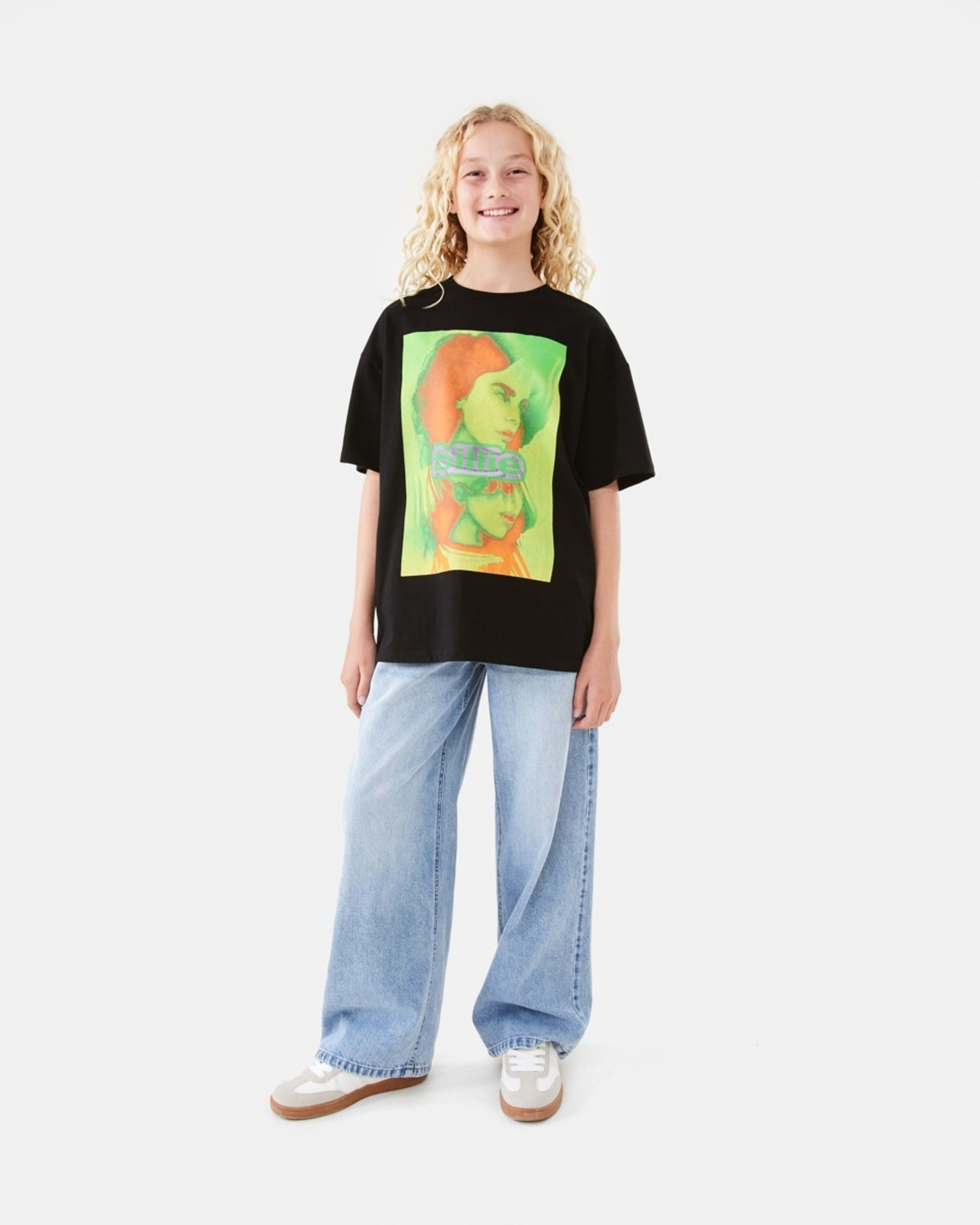 2 Billie Eilish License Oversized T-shirt BILLIE EILISH NEON, 2 of 6