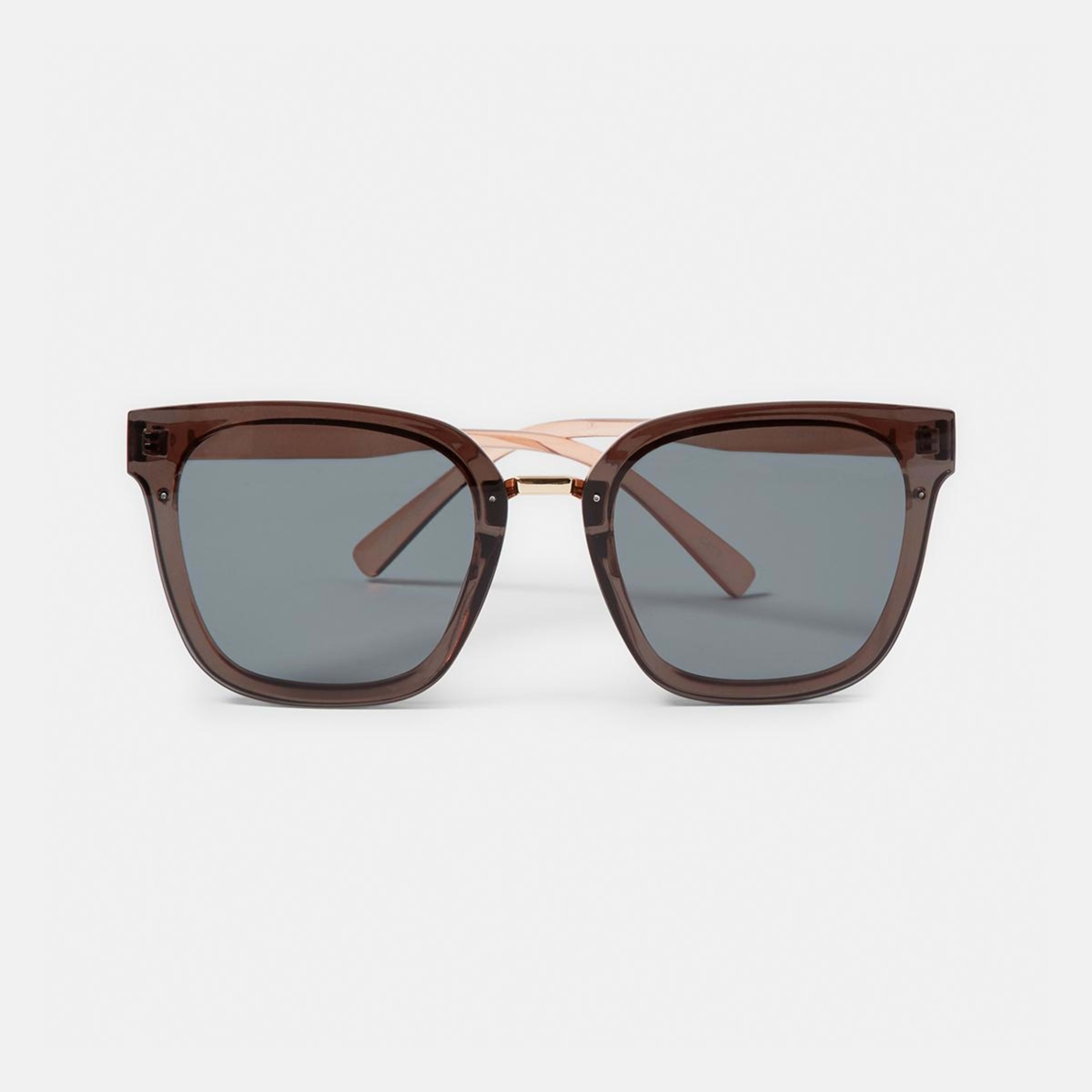 2 Oversized Square Frame Sunglasses Smoke Black, 2 of 6