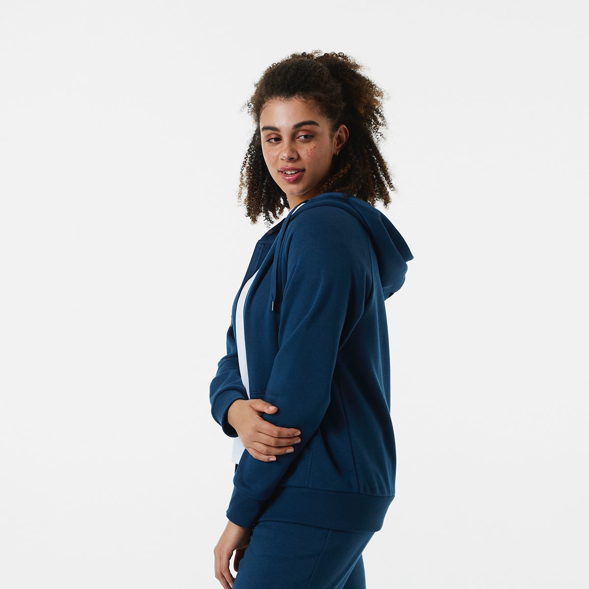 Active Womens Core Zip Through Hoodie Kmart