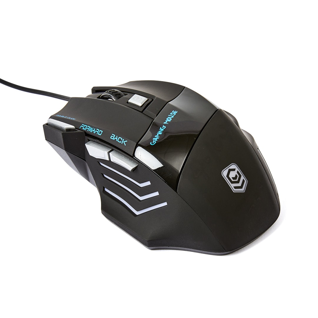 Gaming Mouse with LED Light Black Kmart