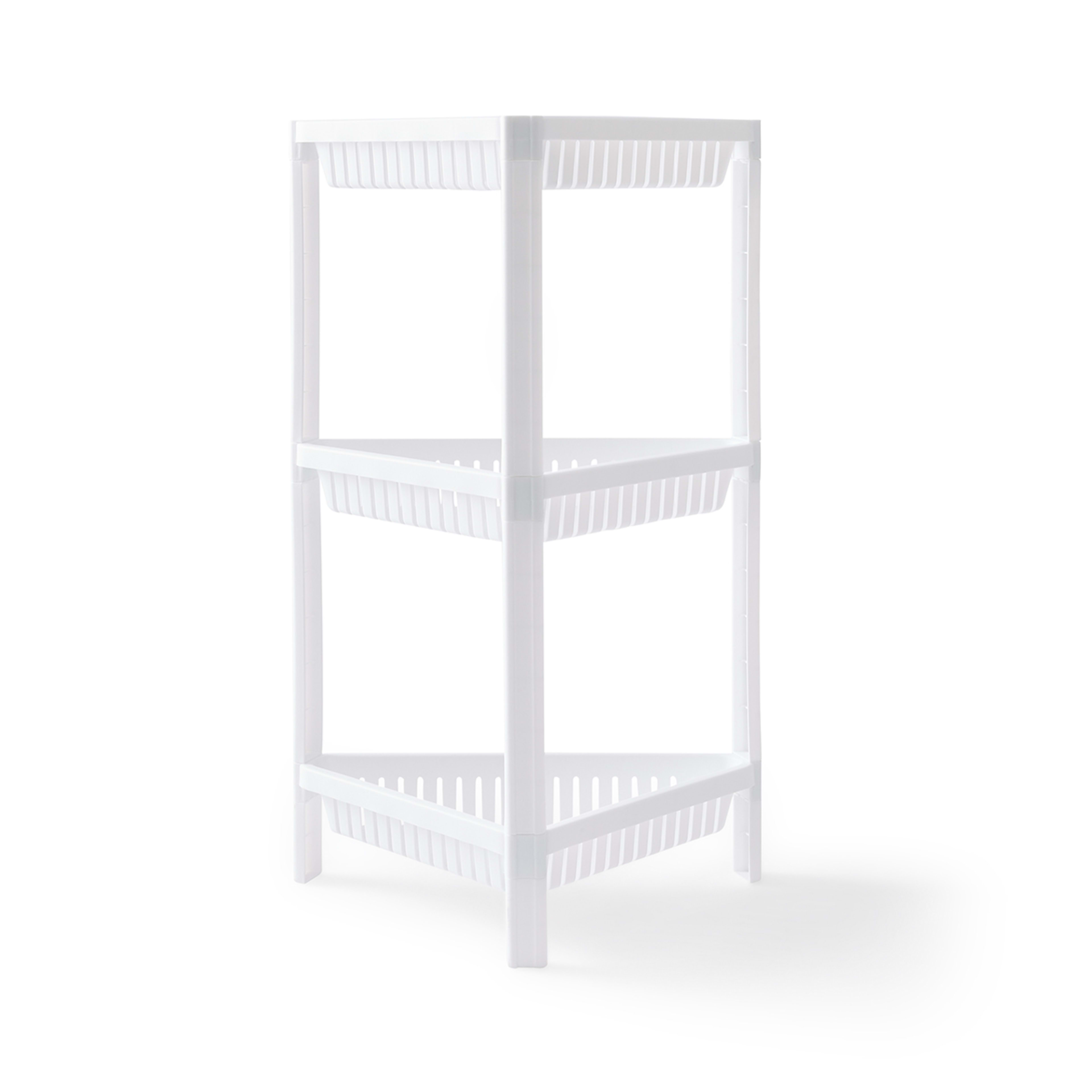 3 Tier Plastic Corner Shelf Kmart