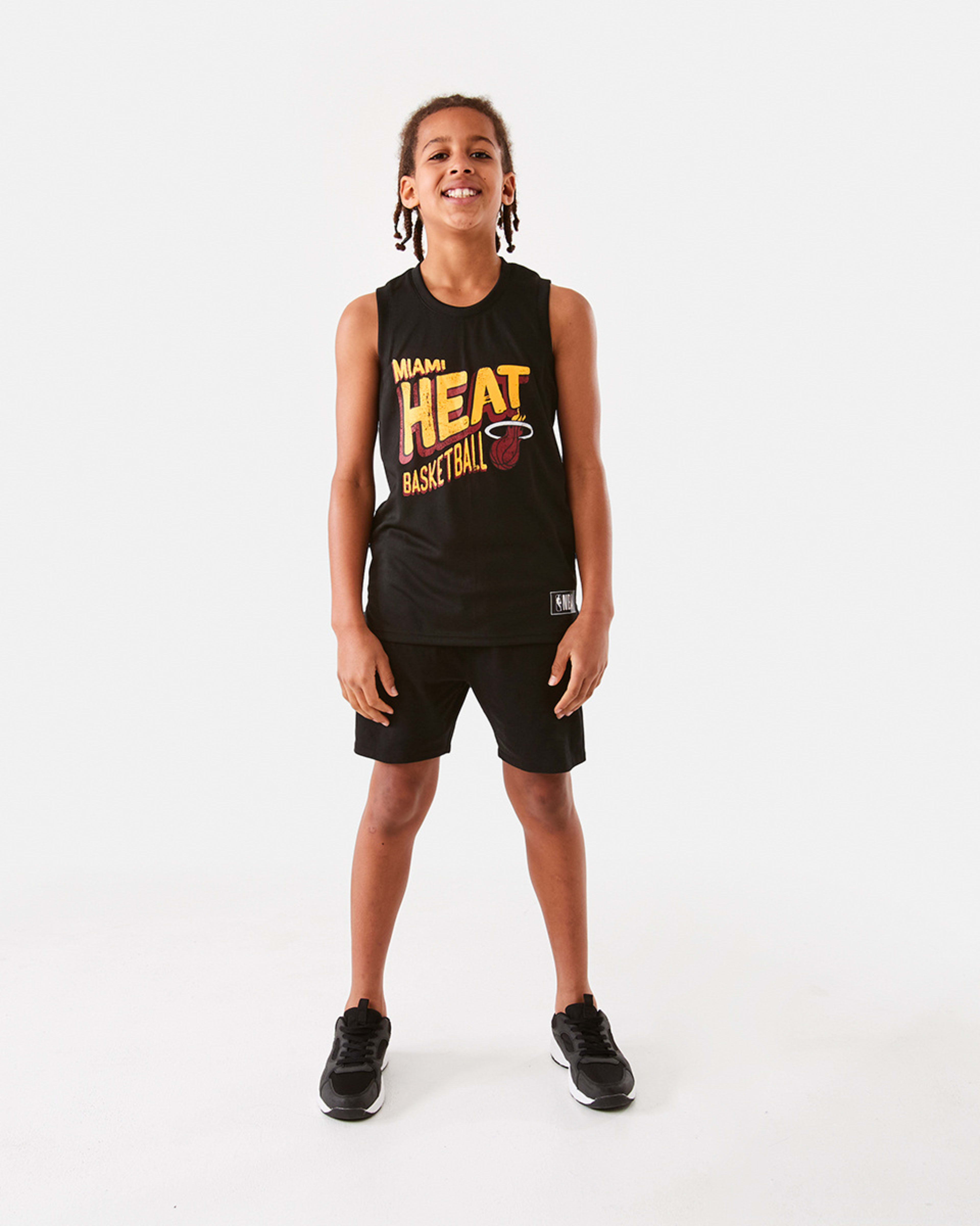 6 Official NBA Kids Mesh Tank Heat 7cga, 6 of 10