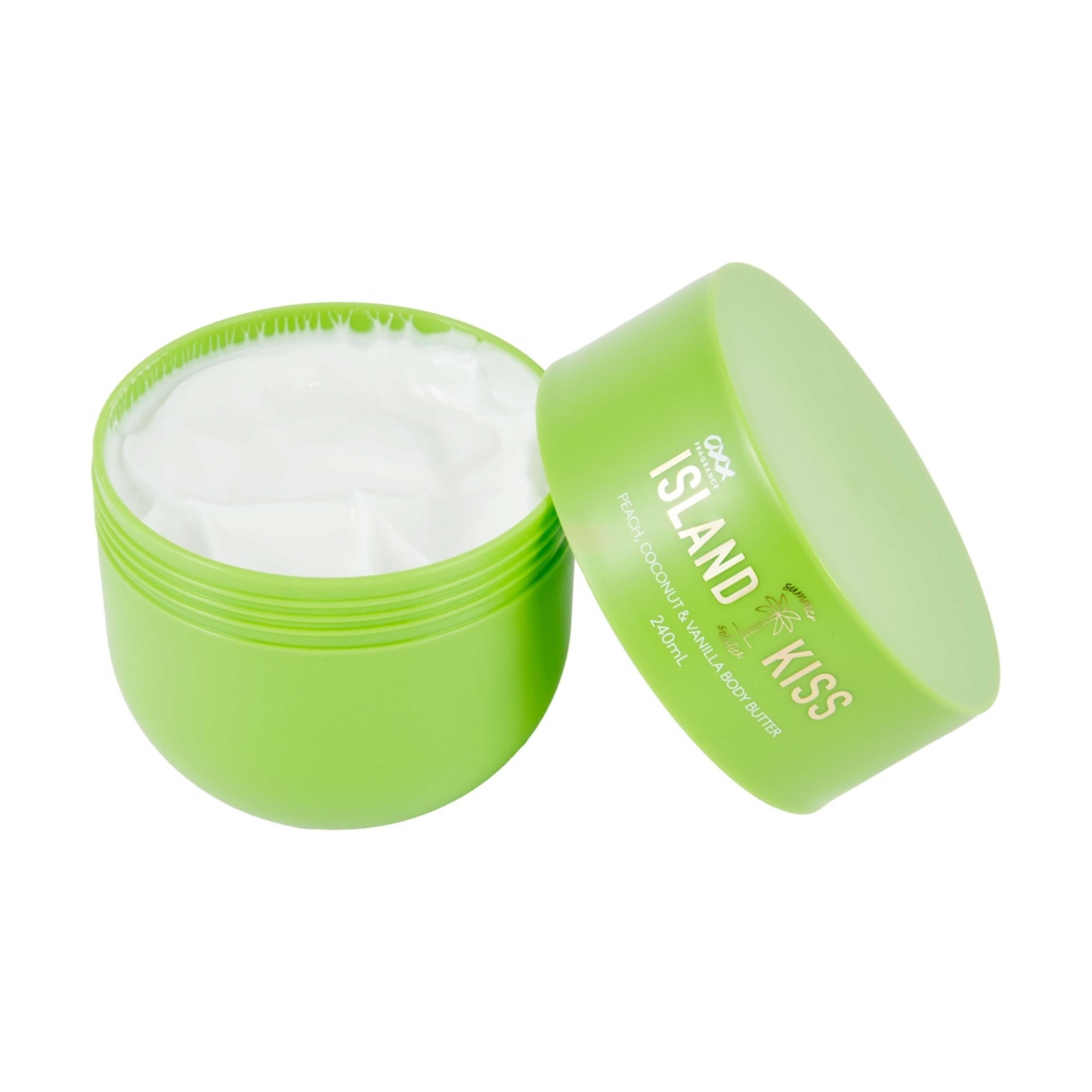 2 OXX Fragrance Summer Solstice Island Kiss Body Butter 240ml - Peach, Coconut and Vanilla, 2 of 3