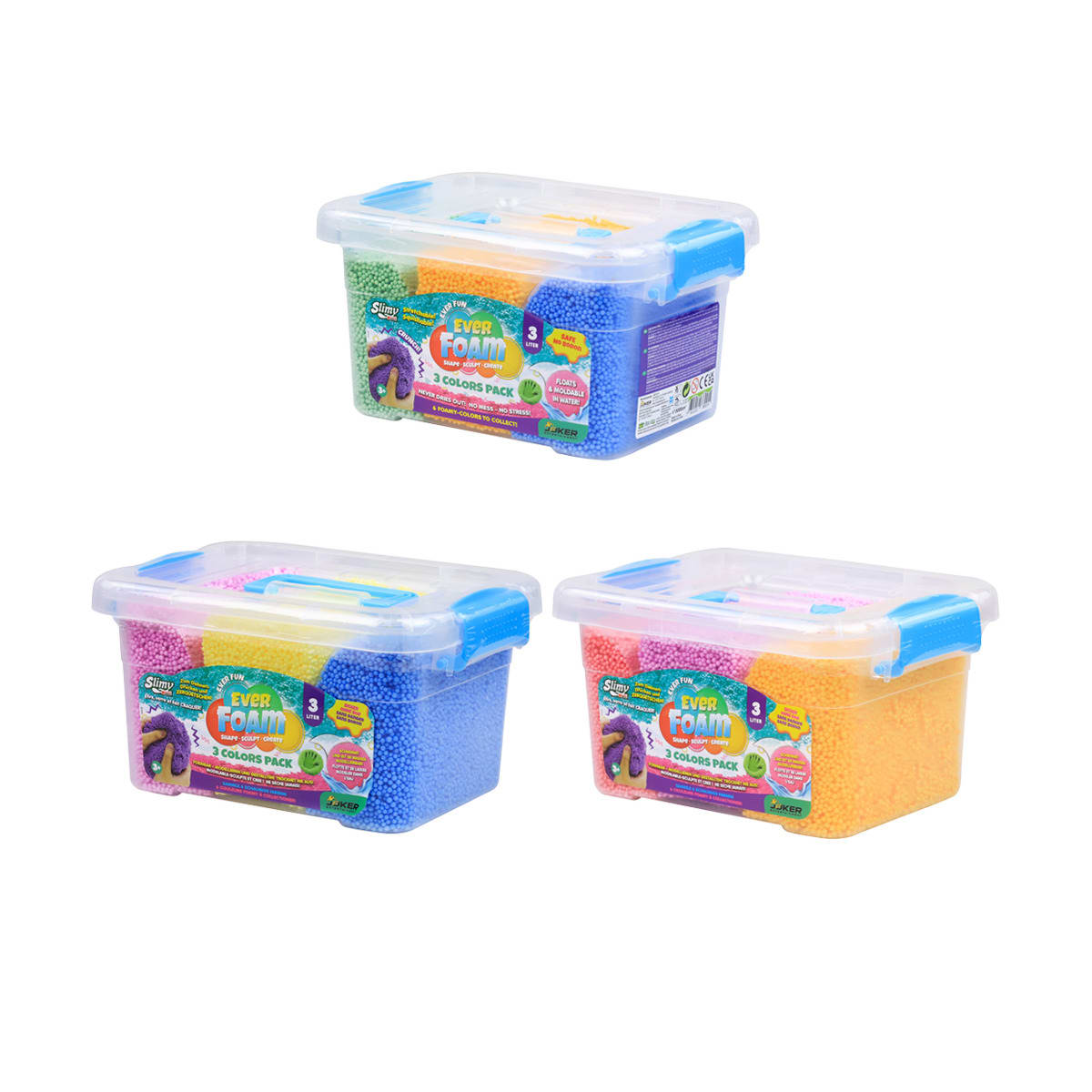 Slimy 3 Colours Pack Ever Foam Assorted Kmart