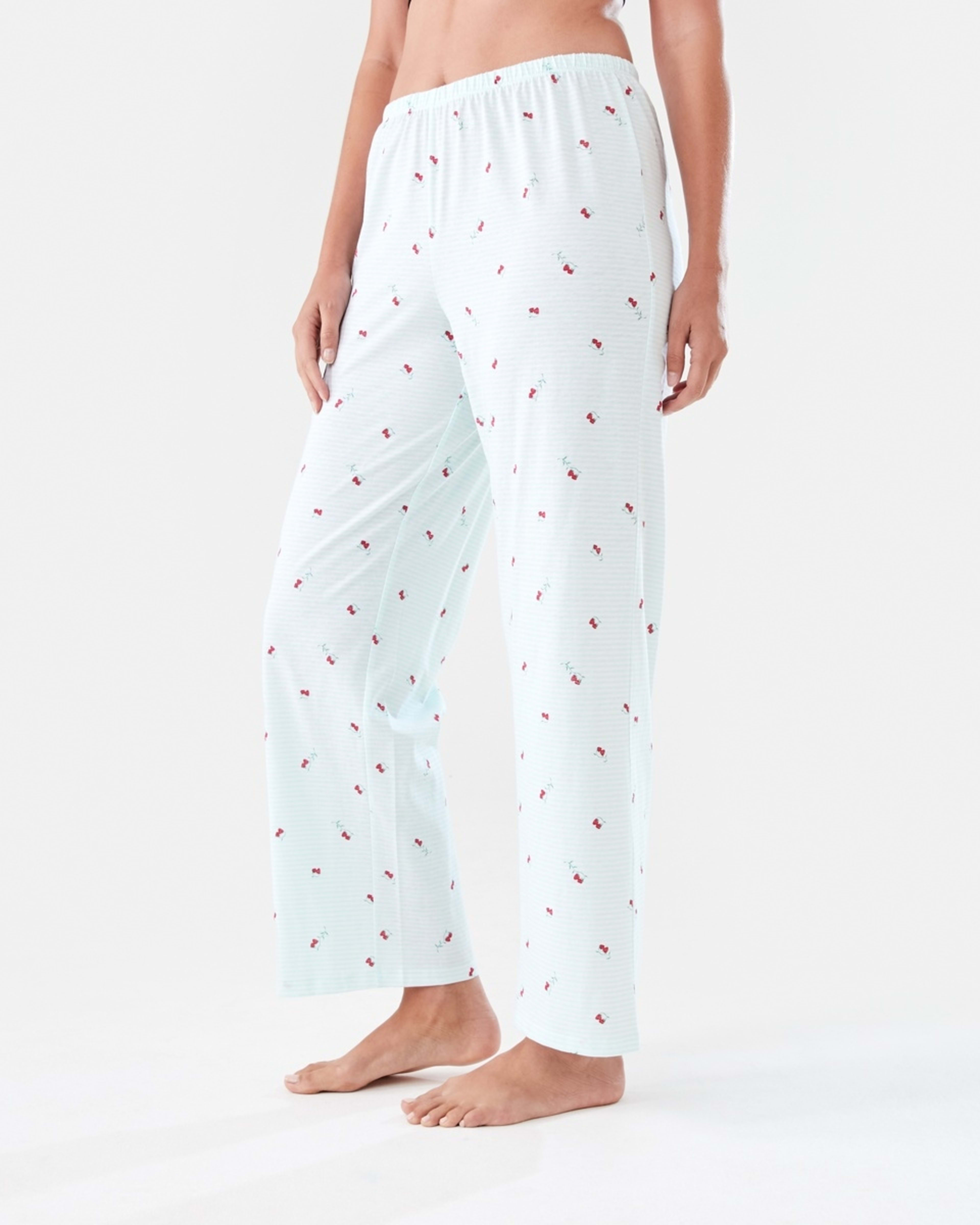 2 Print Knit Pants RASPBERRY STRIPE SPROUT, 2 of 4