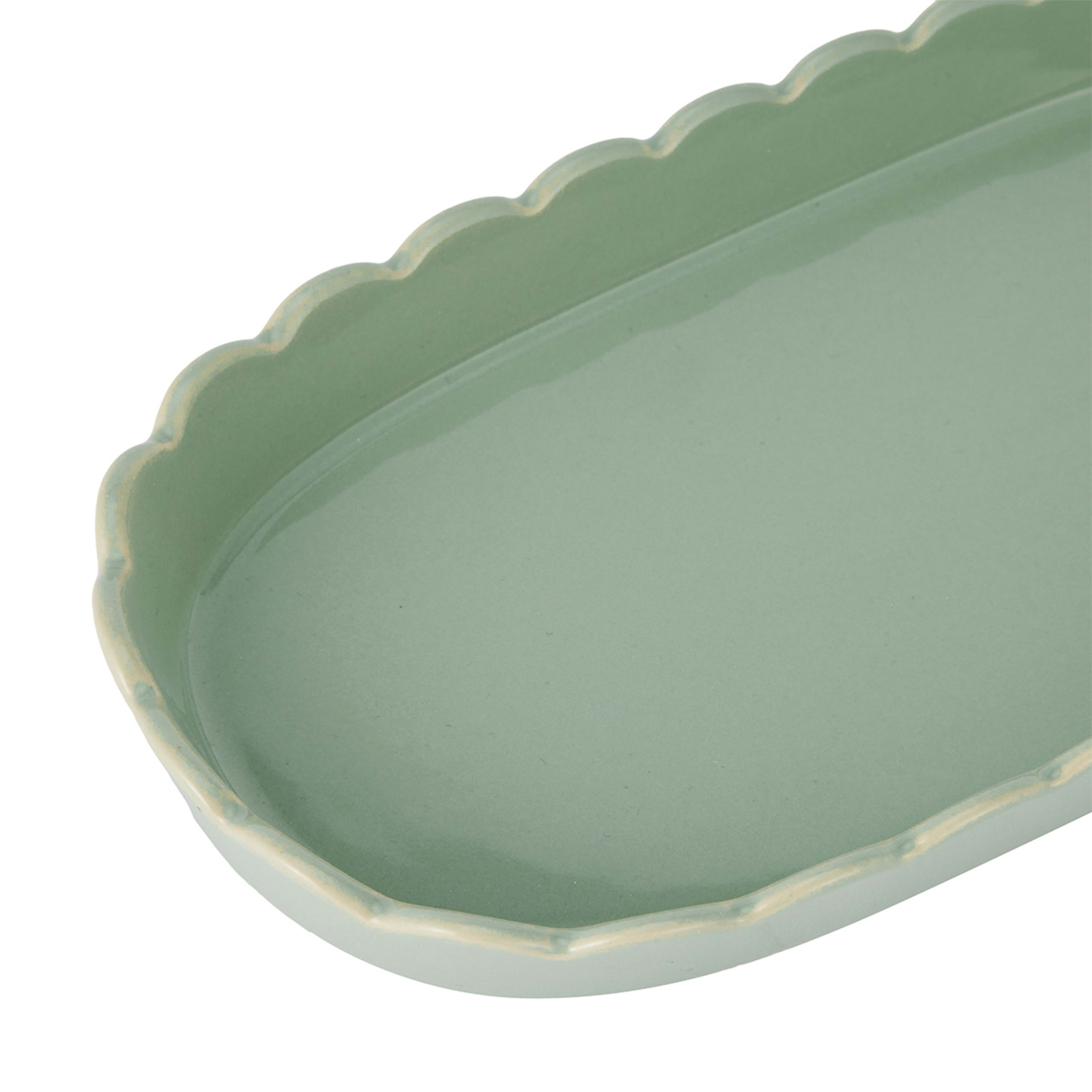 4 Sage Wavy Tray, 4 of 7