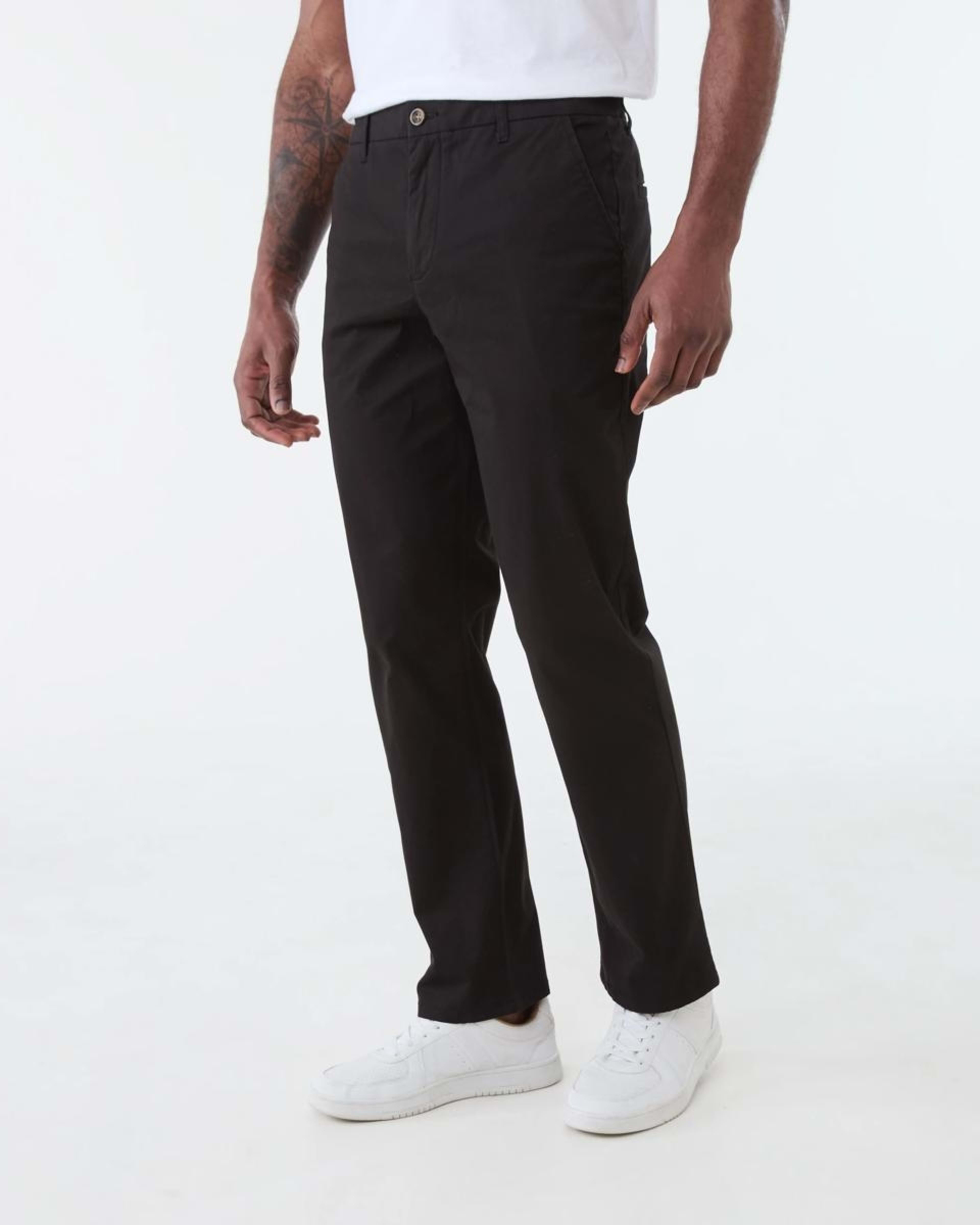 2 Straight Casual Chino Pants BLACK, 2 of 5