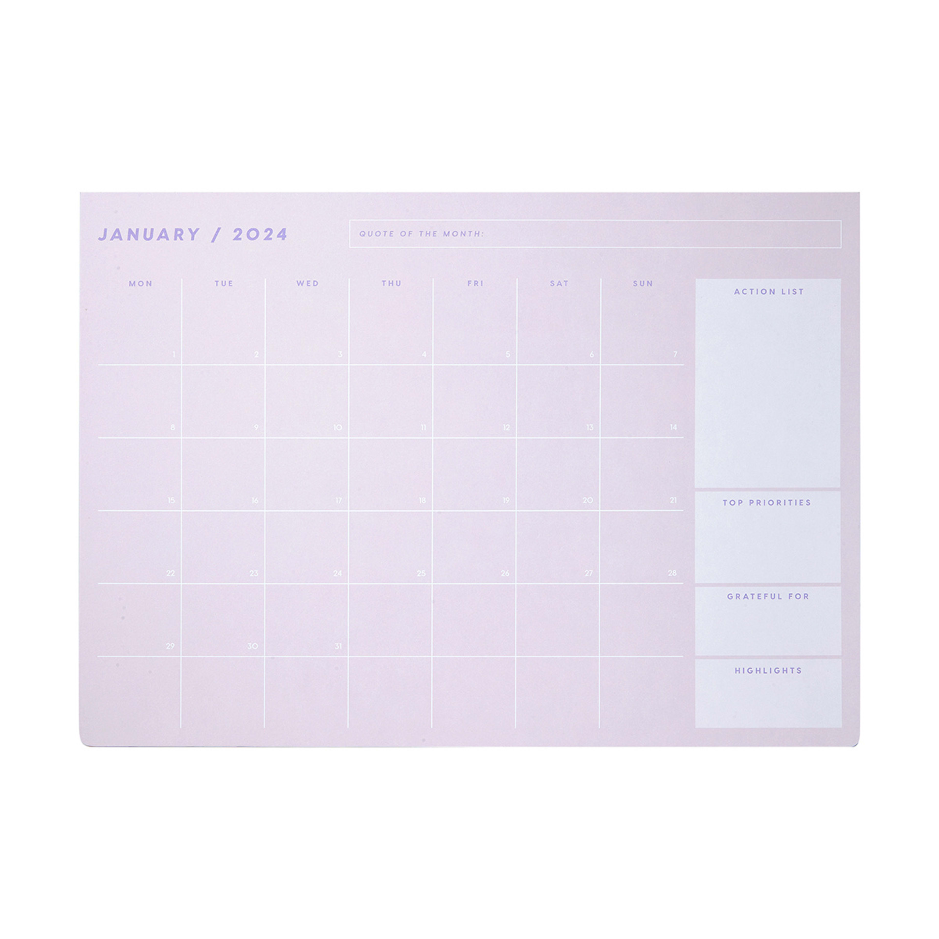 2024 Calendar Desk Pad Kmart