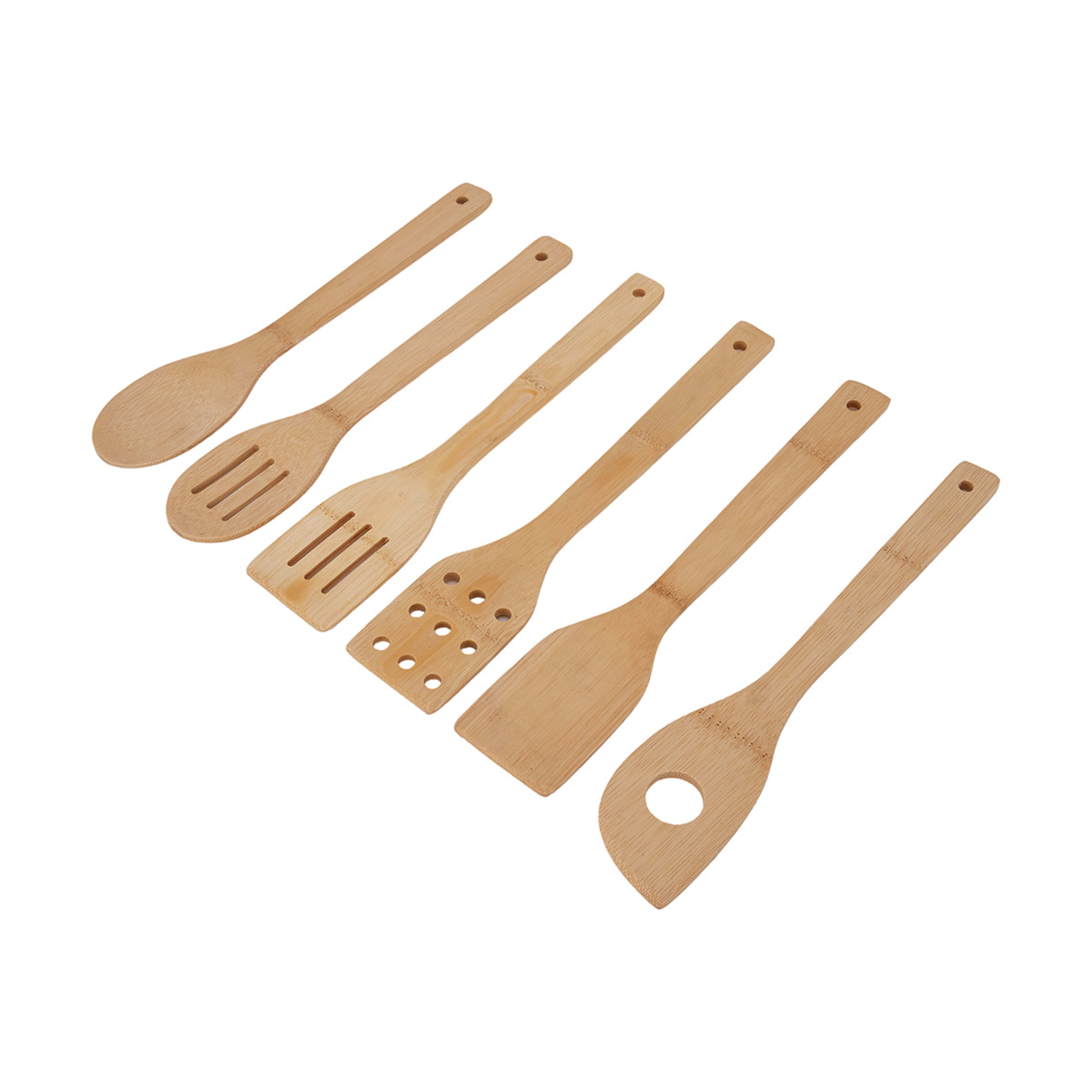 6 Bamboo Utensils Kmart