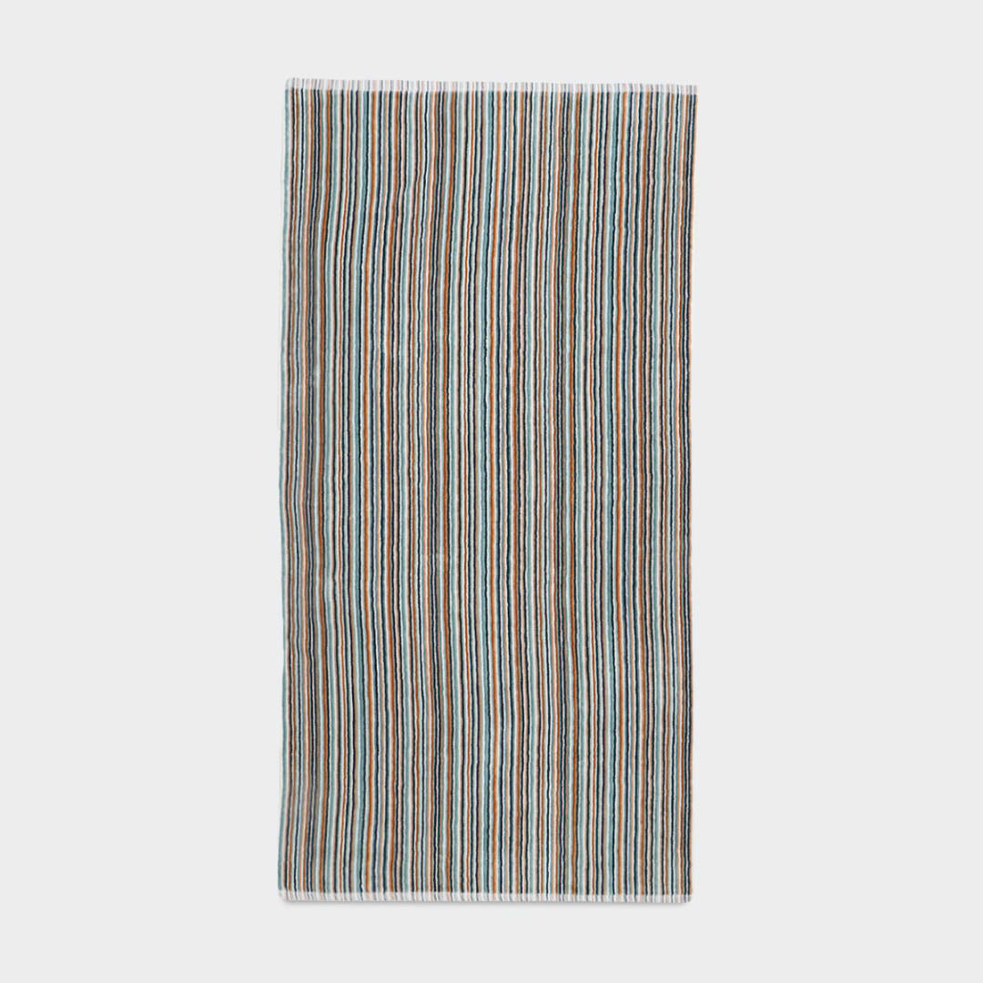 Mini Stripe Cotton Bath Towel Teal Kmart