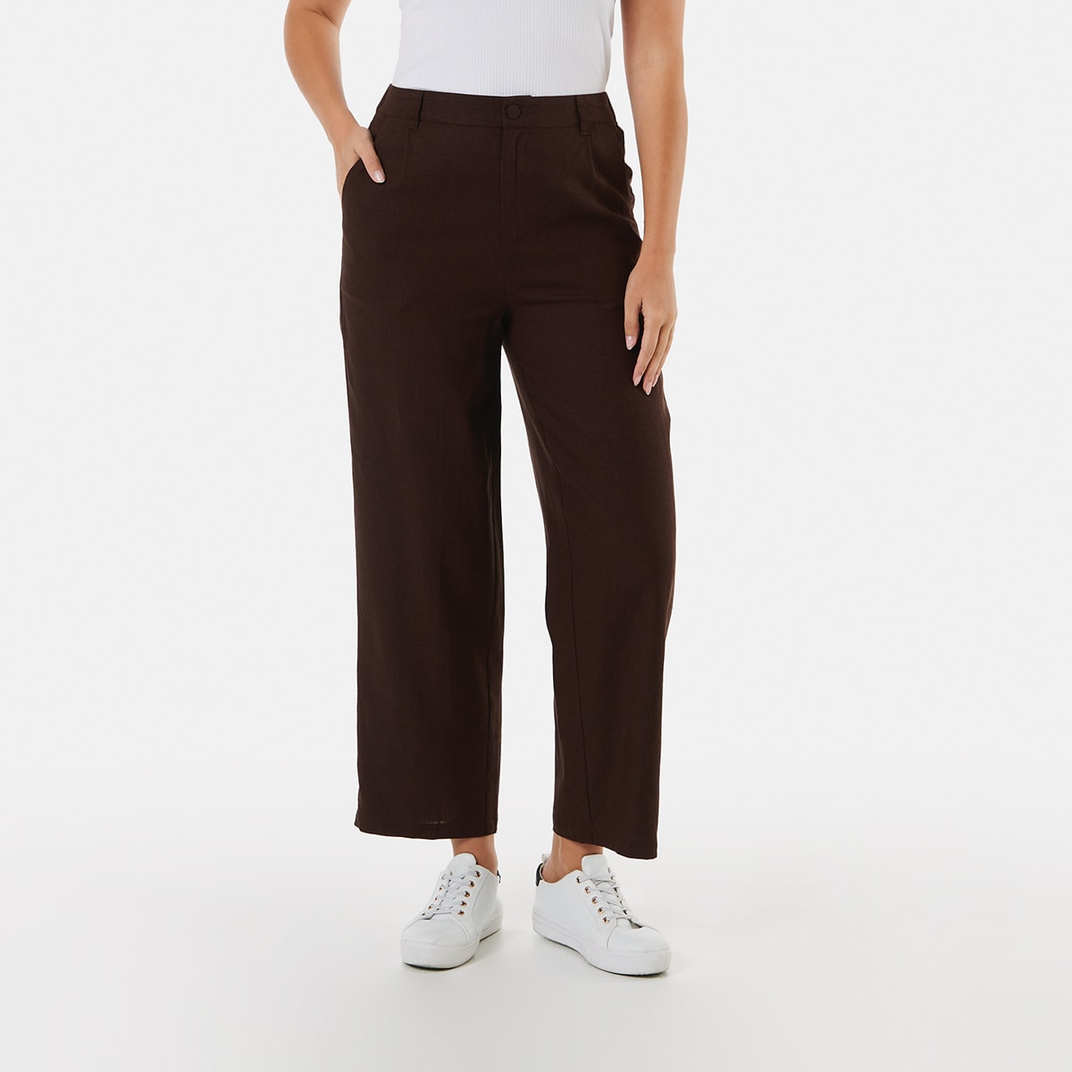 Linen Blend Pull On Shorts - Kmart