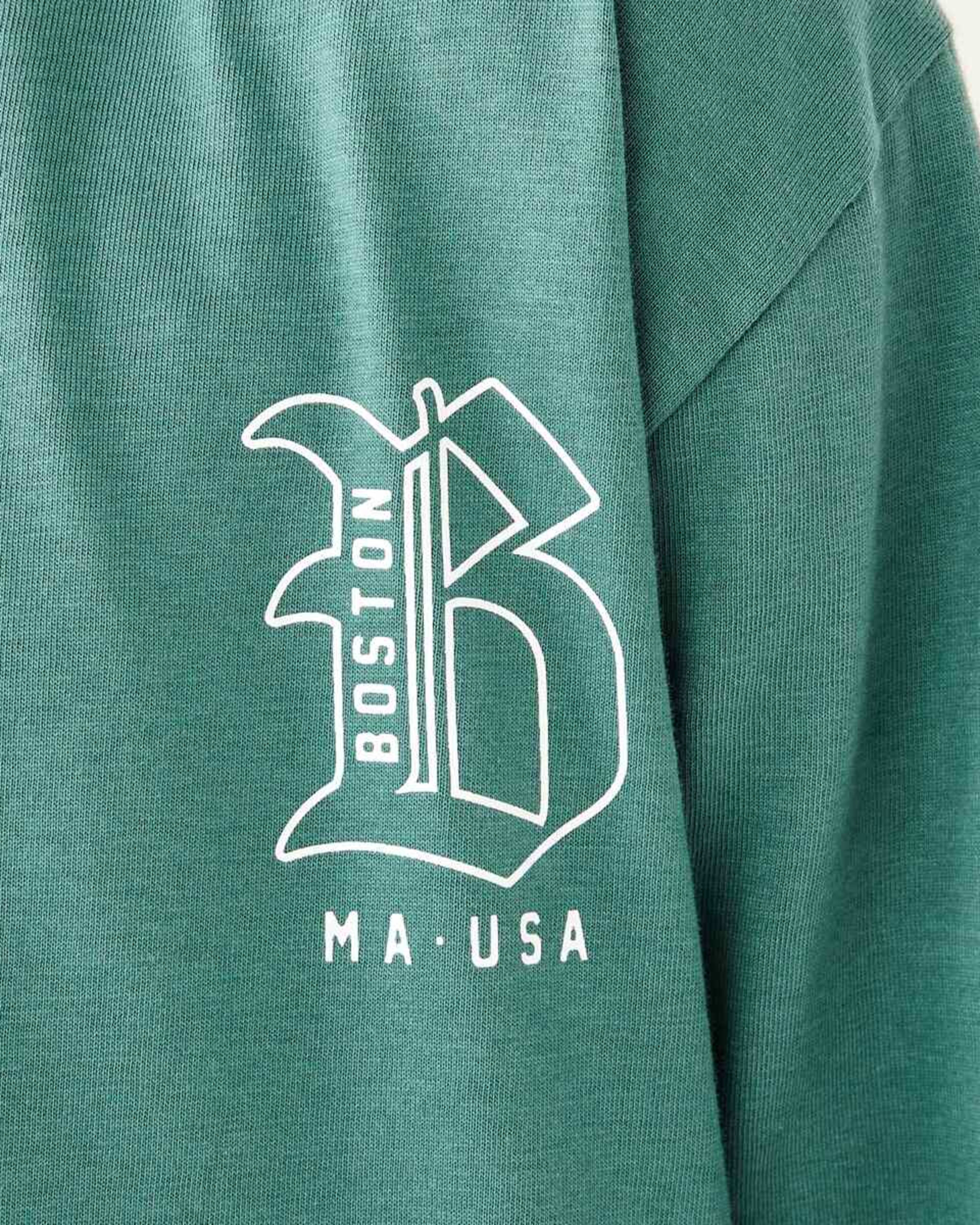4 Long Sleeve Print T-shirt Boston Gothic Varsity Sea Pine, 4 of 8