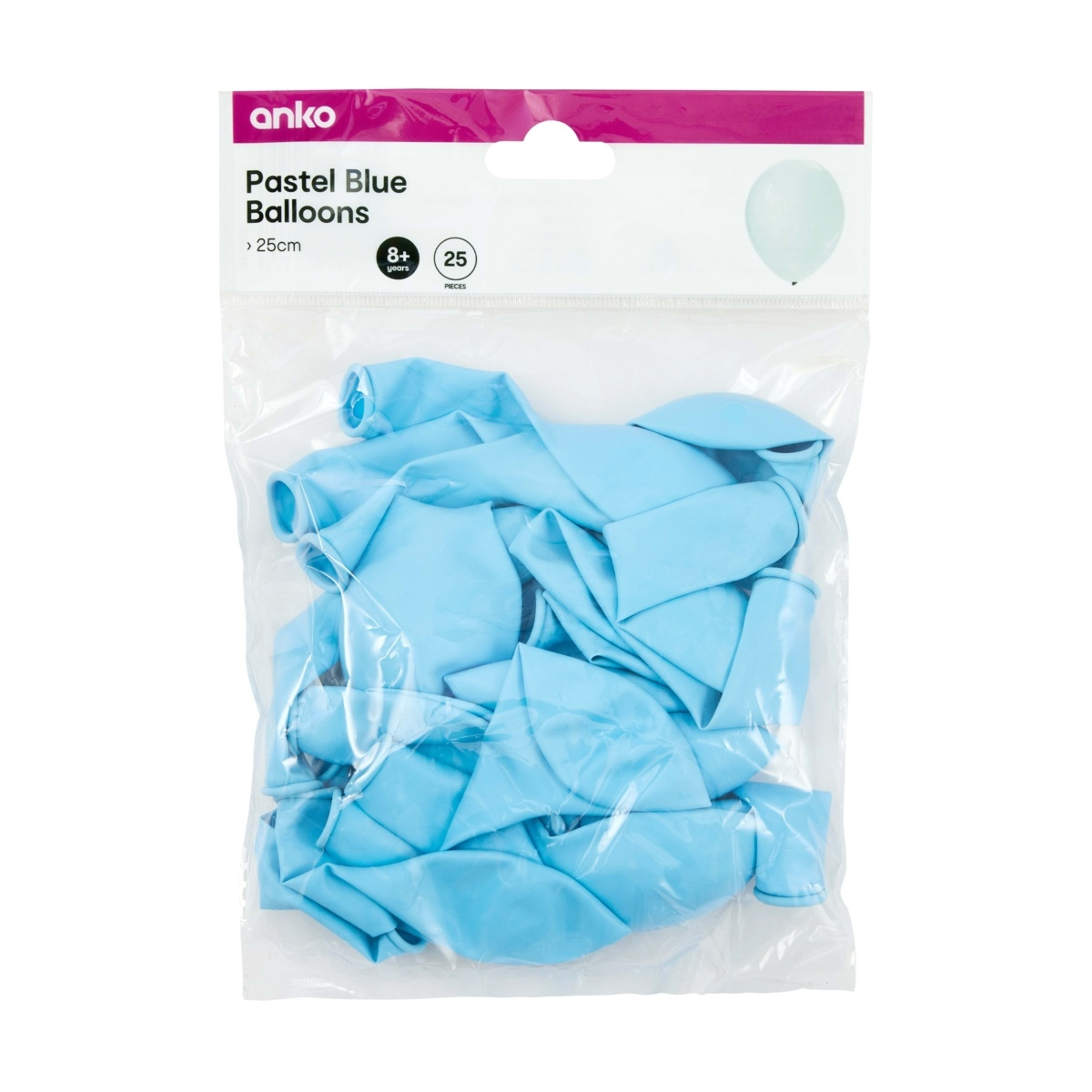 3 25 Piece Balloons - Pastel Blue, 3 of 3